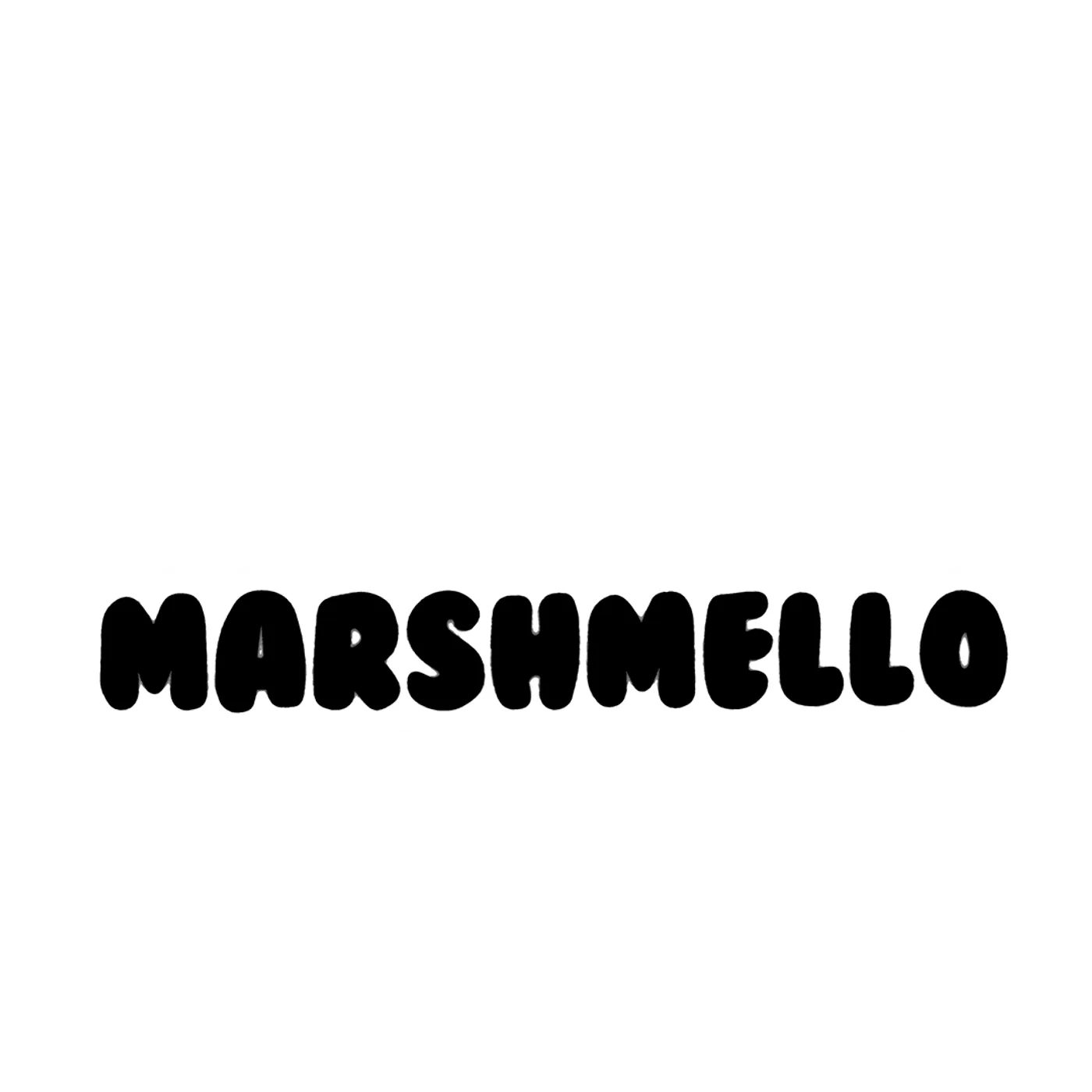 Marshmello Large Bar Logo Sticker