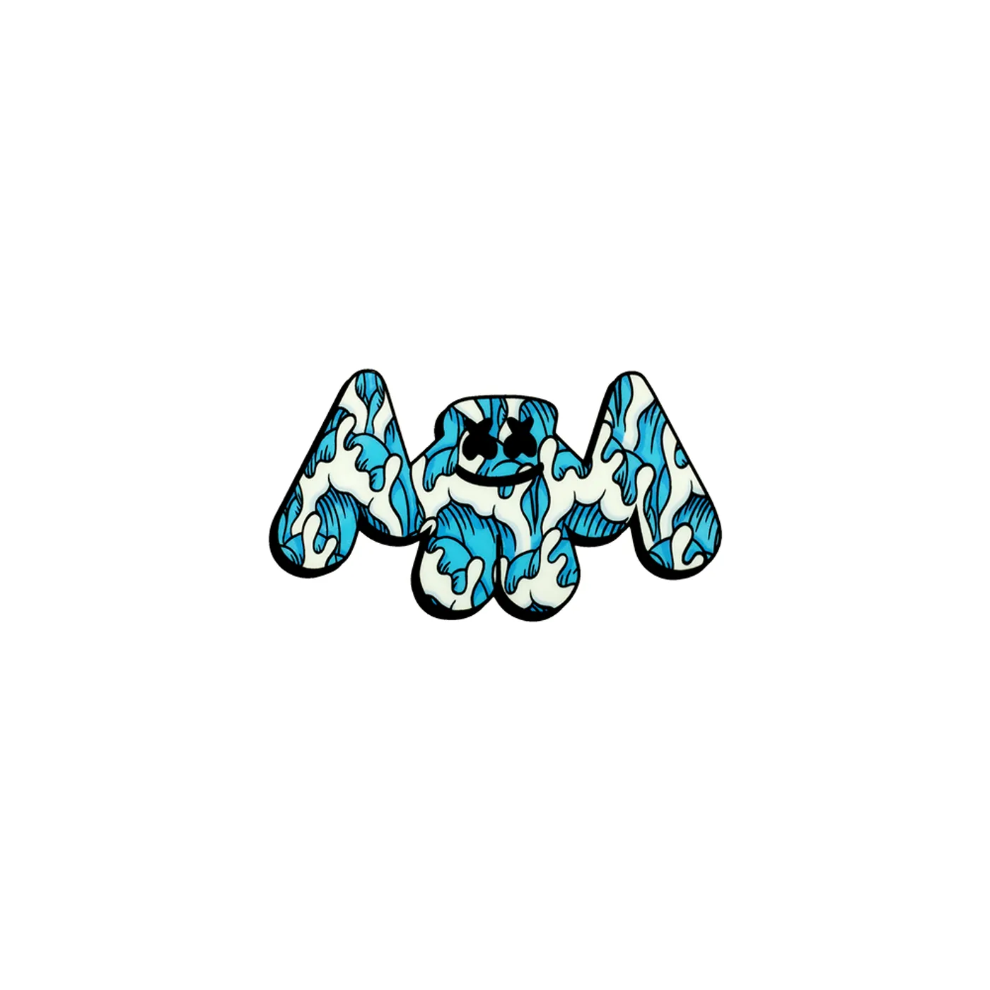 Marshmello Wavy Bat Sticker
