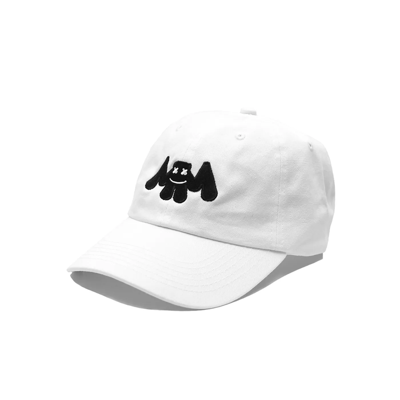 Marshmello Bat Dad Hat — White