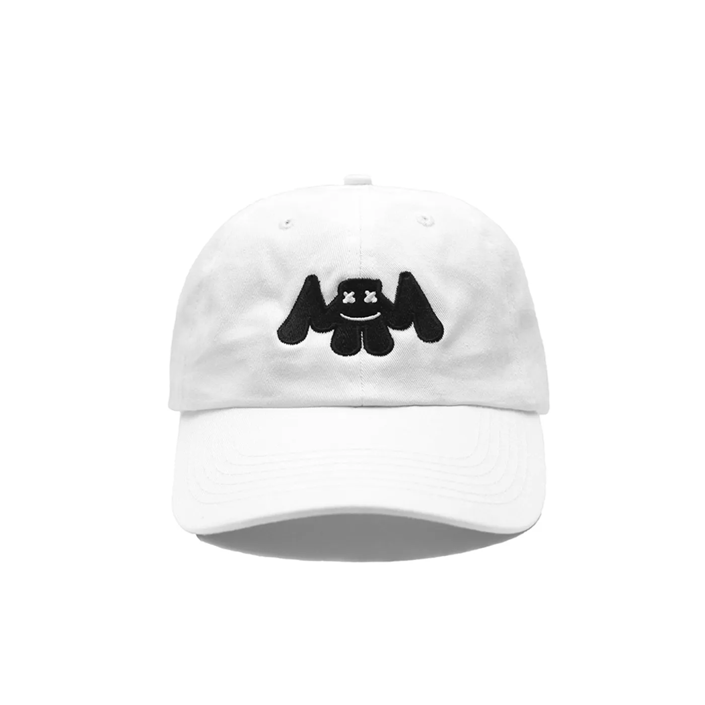 Marshmello Bat Dad Hat — White