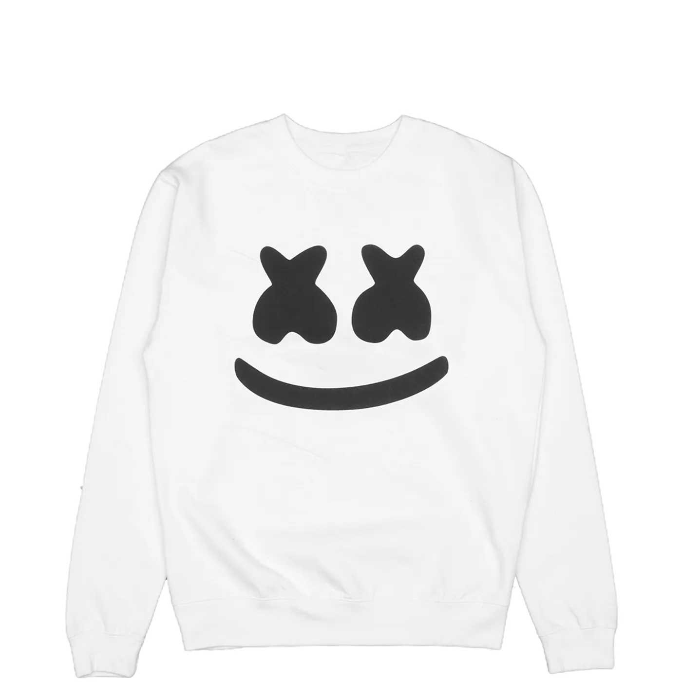 Marshmello Smile Crewneck Sweatshirt — White