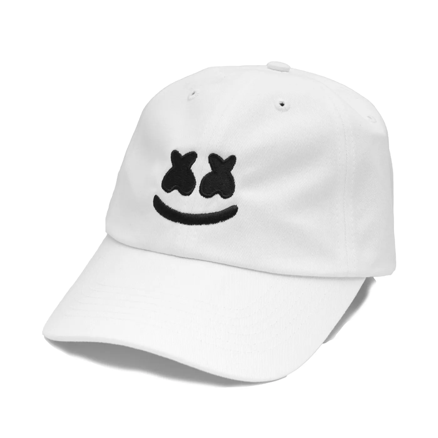 Marshmello Smile Dad Hat — White