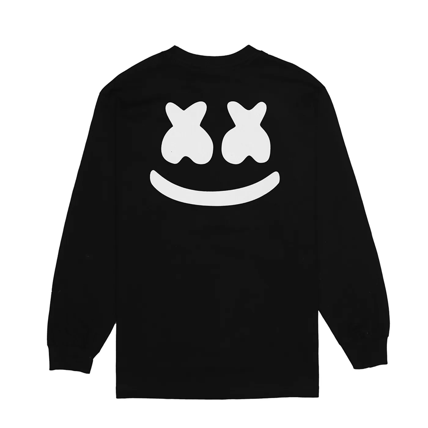 Marshmello Smile Crest L/S Shirt — Black