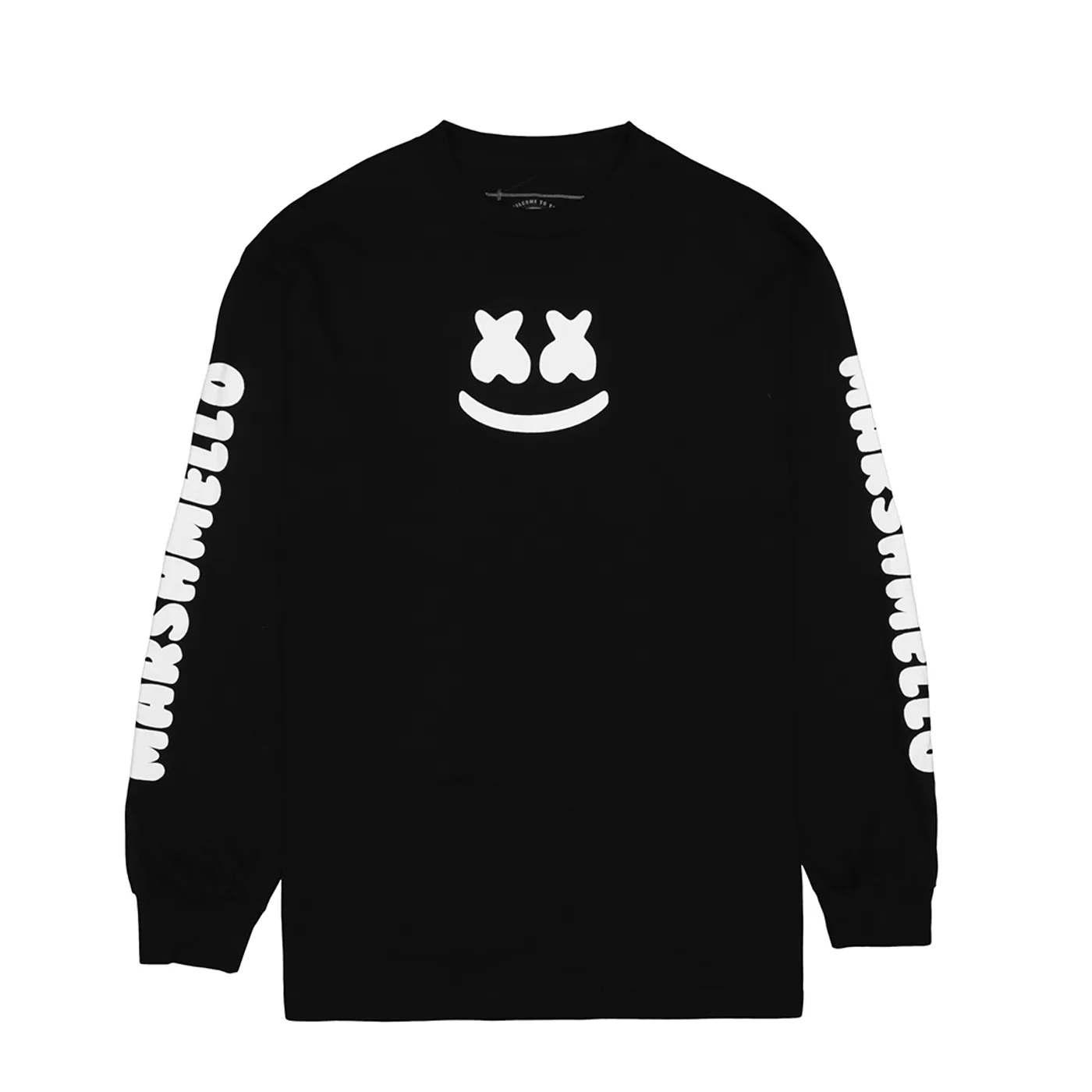 Marshmello Smile Bar L/S Shirt — Black