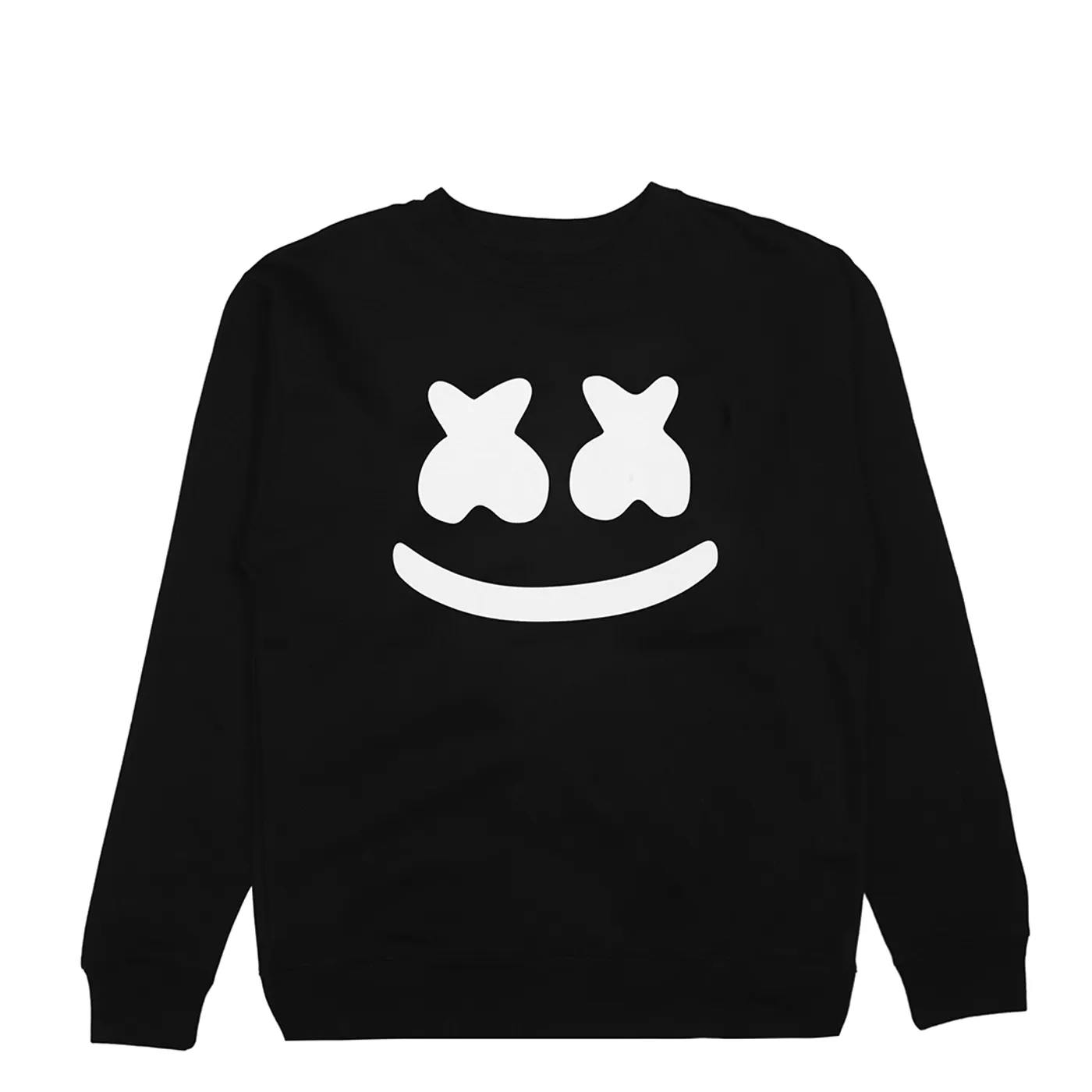 Marshmello Smile Crewneck Sweatshirt — Black
