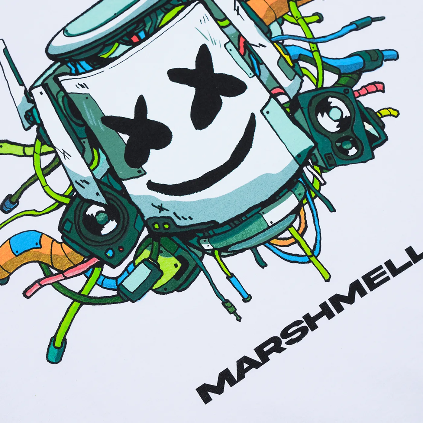 Marshmello Mello Tech T-Shirt — White