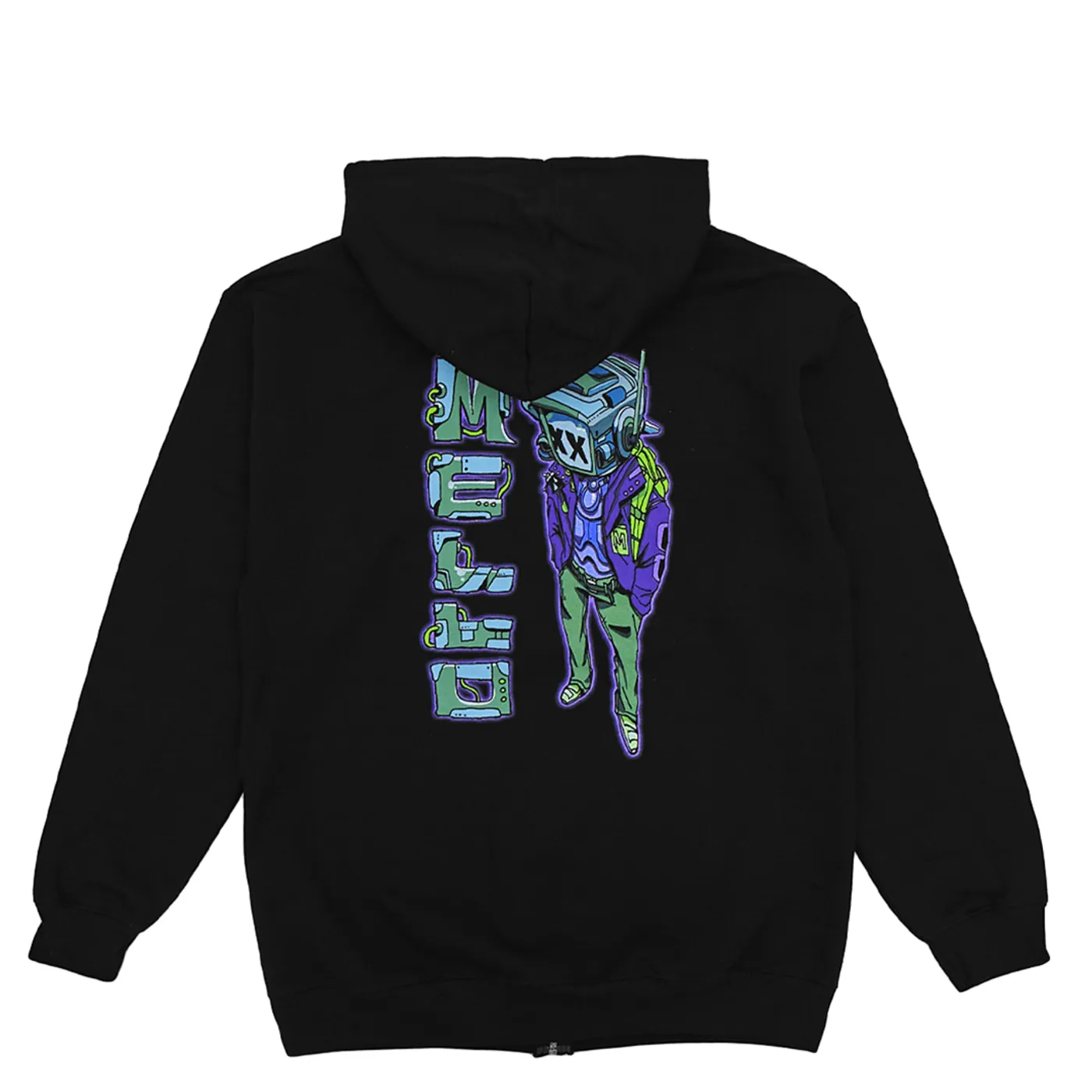 Marshmello Sad Robot Zip-Up Hoodie