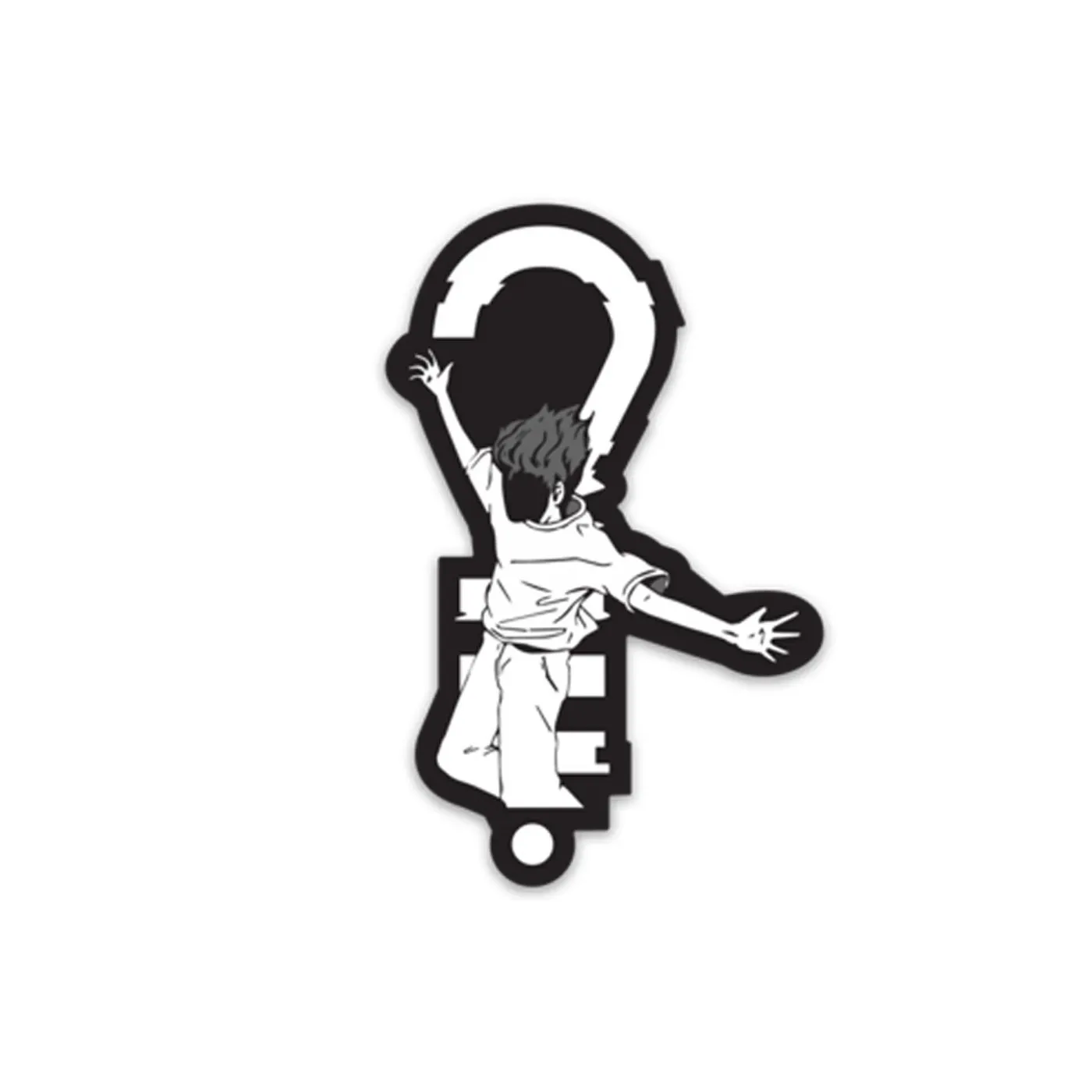 k?d Falling Sticker