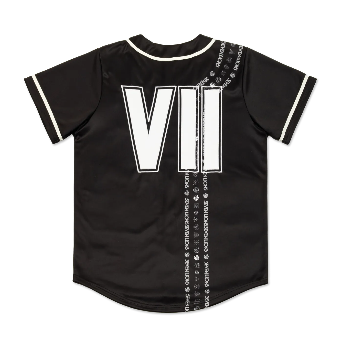 Seven Lions Black Staple Baseball Jersey