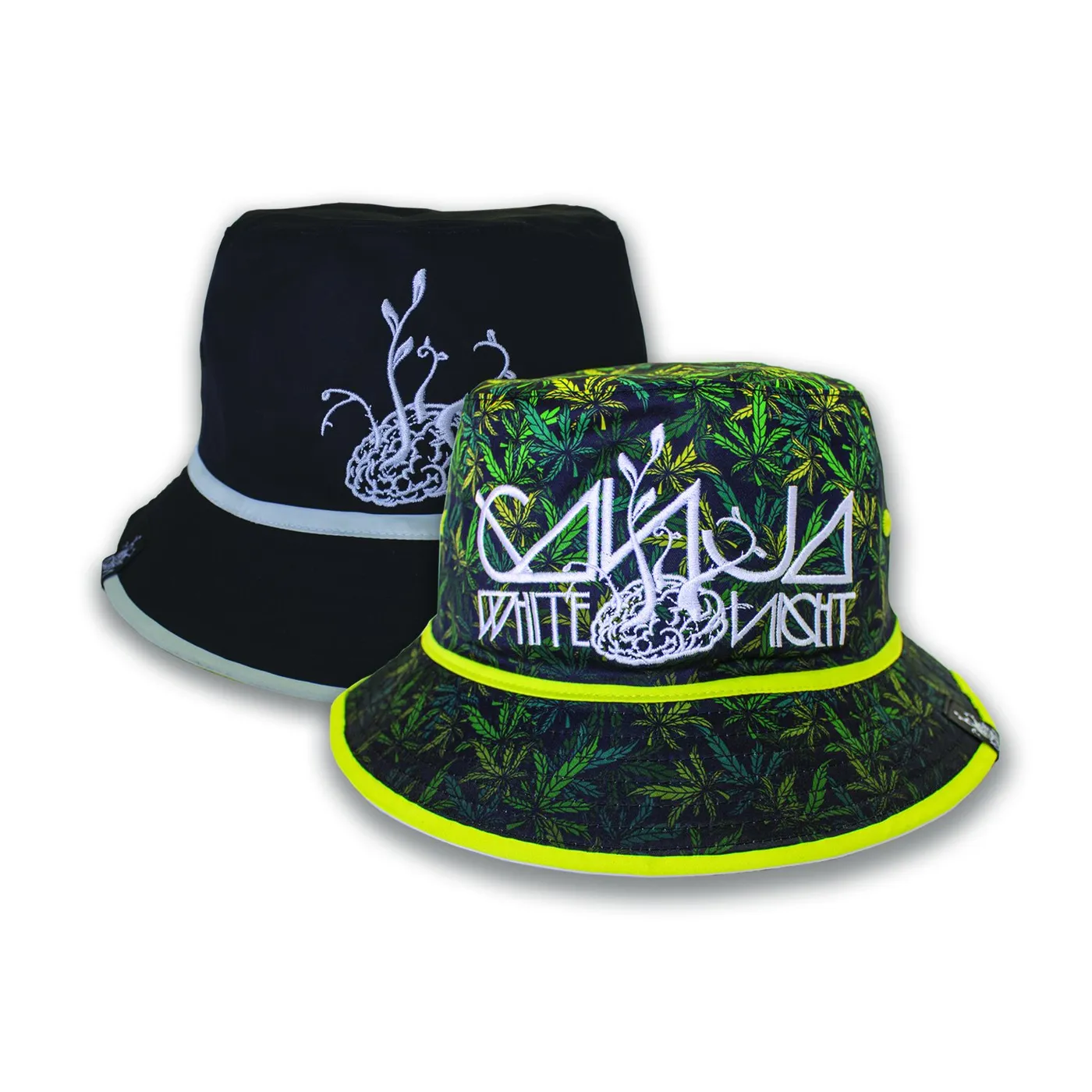 Ganja White Night Reversible Bucket Hat