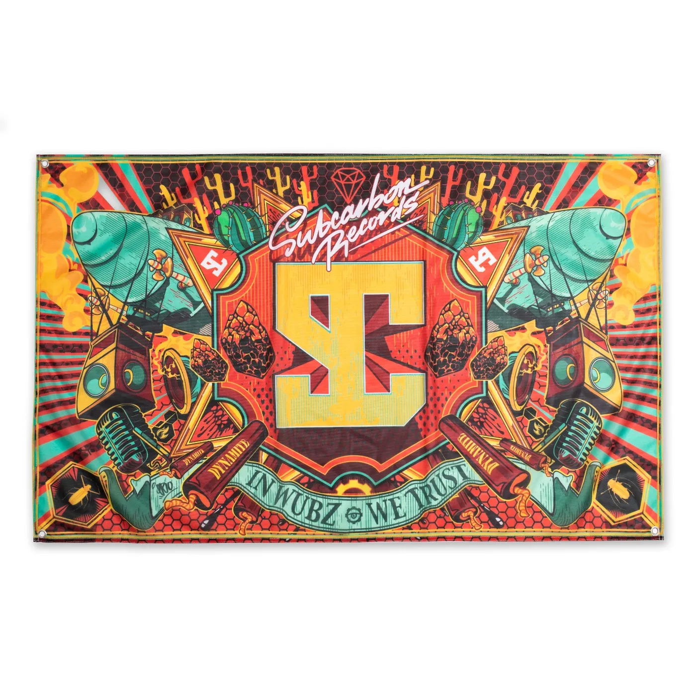 Ganja White Night Sublimated Flag