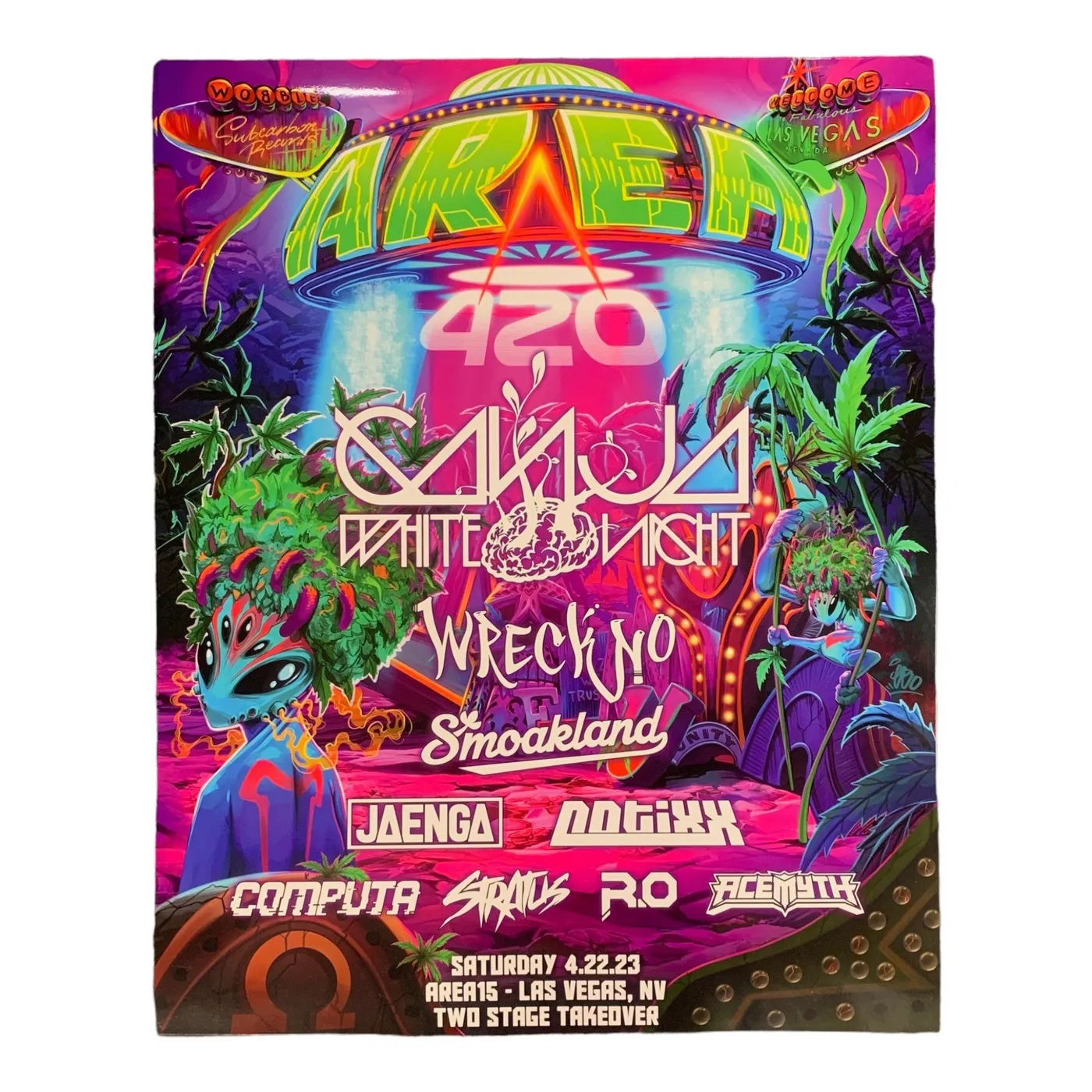 Ganja White Night Area15 Event Poster