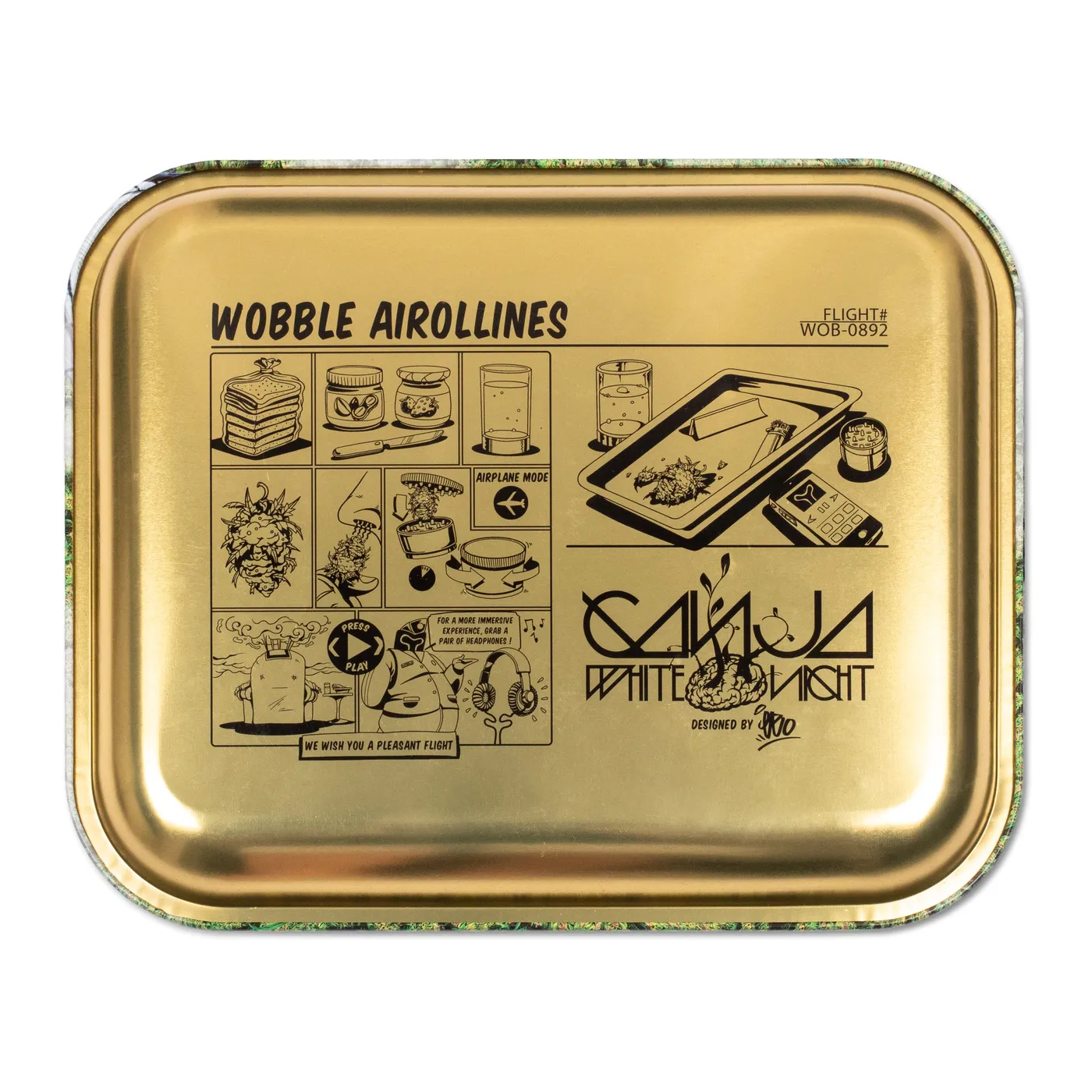 Ganja White Night Rolling Tray