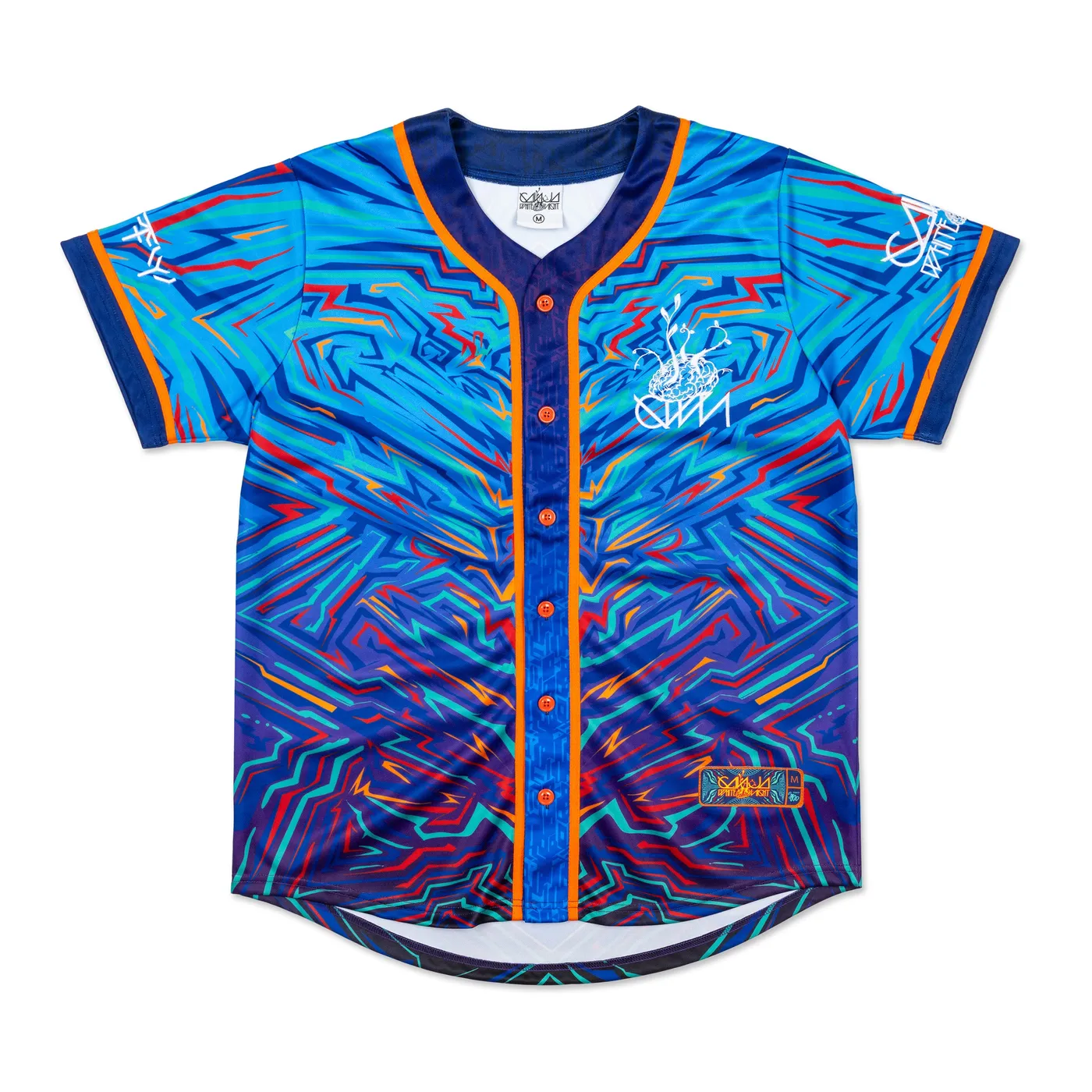 Ganja White Night Unity Baseball Jersey