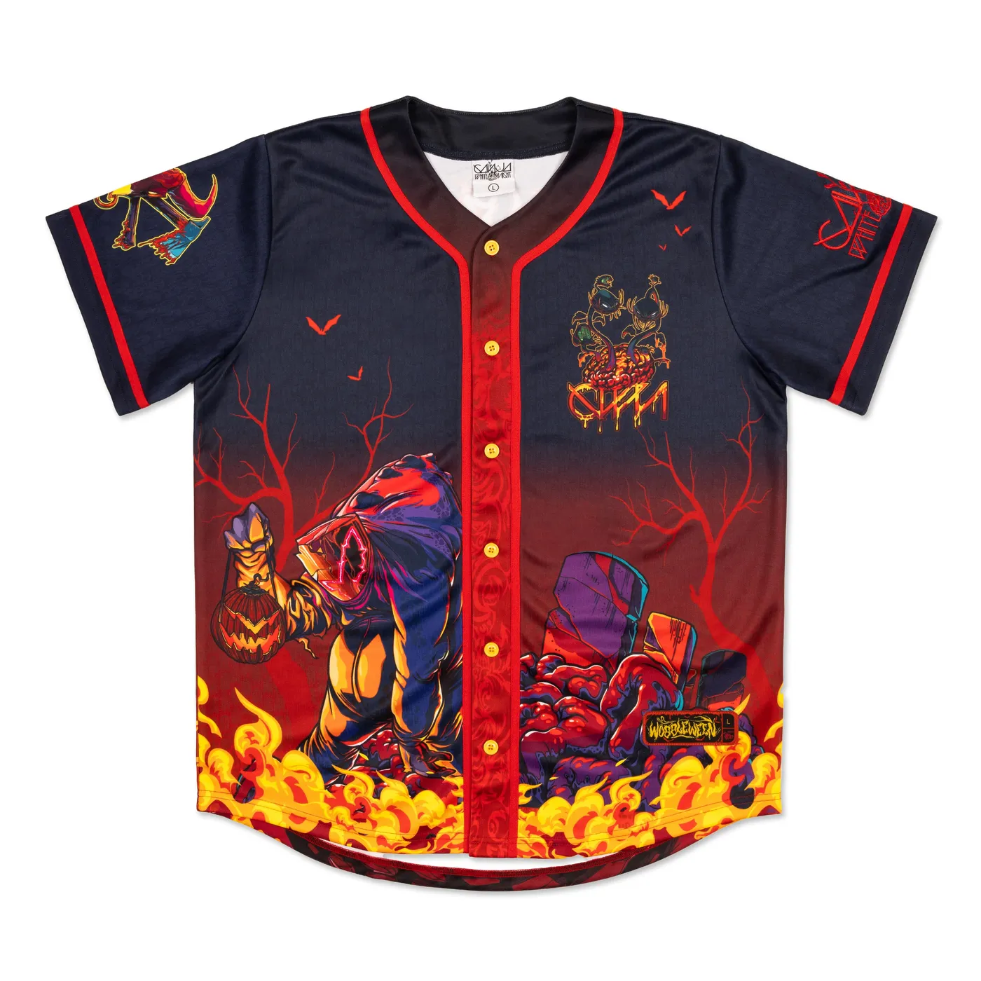 Ganja White Night Wobbleween II Baseball Jersey
