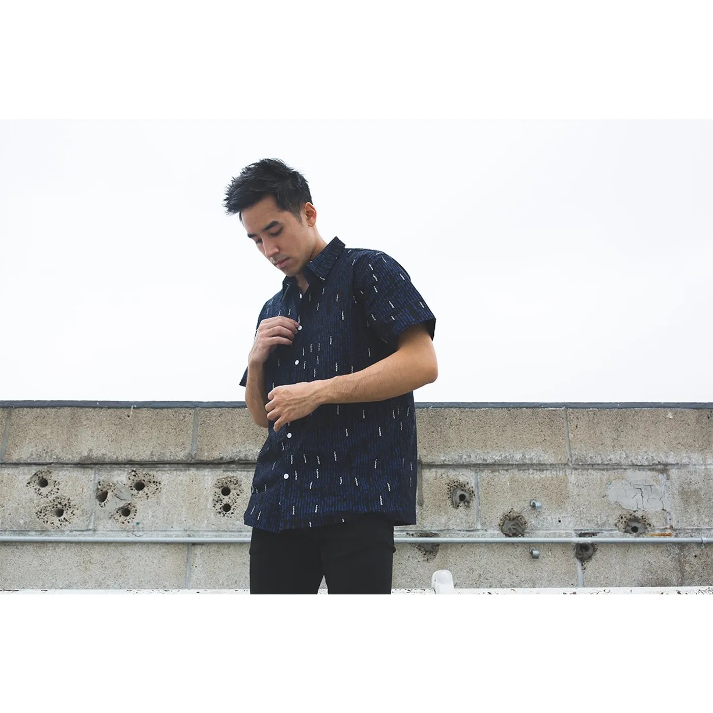 Kaskade Data Drip Button Up