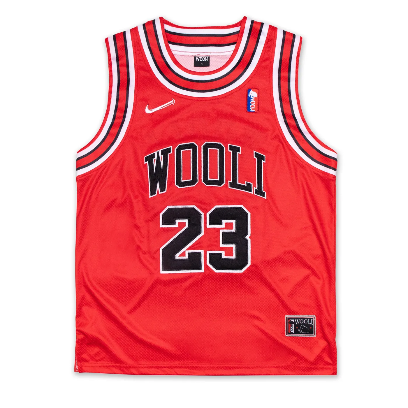 Wooli Red Chicago Basketball Jersey