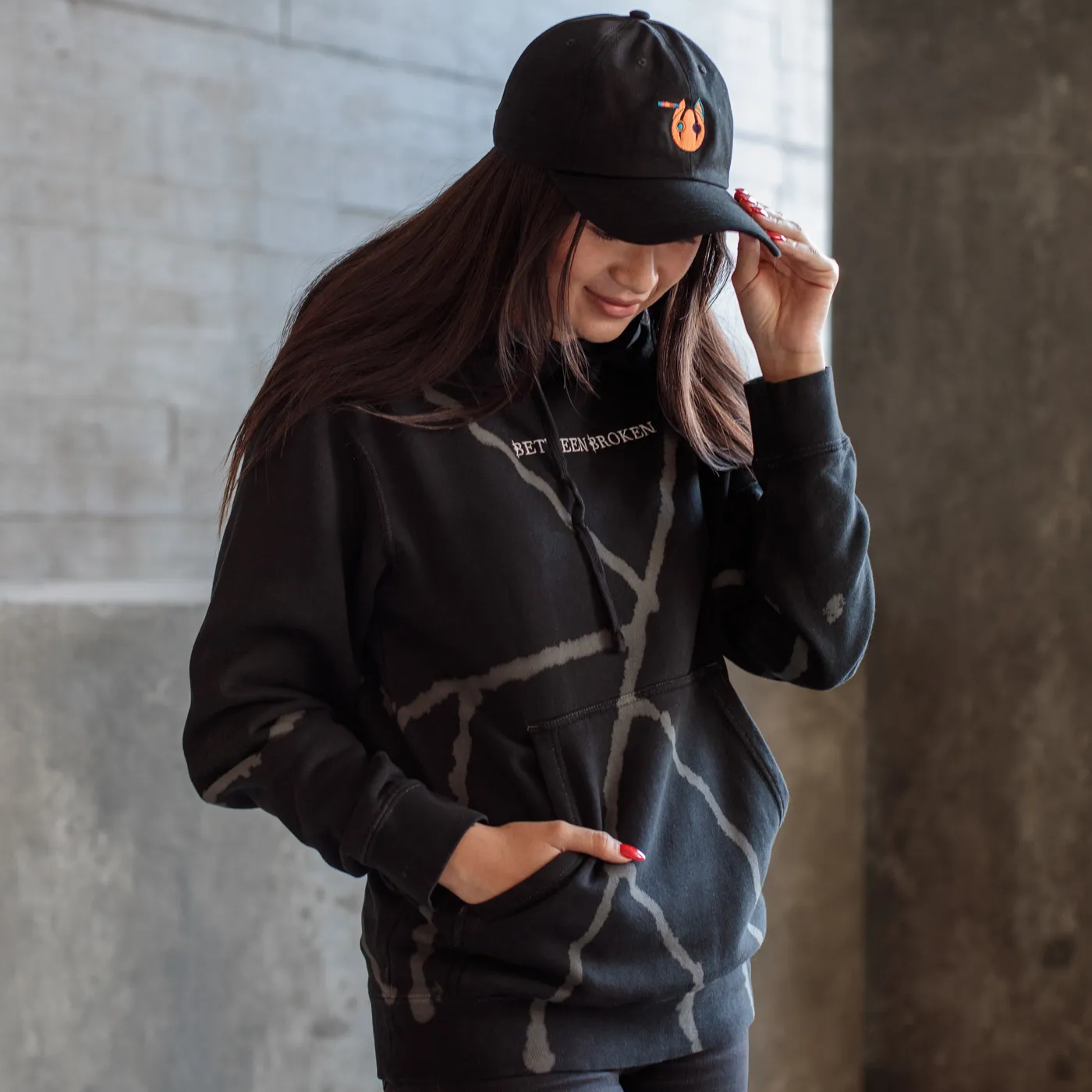 Porter Robinson velvet patch tree hoodie