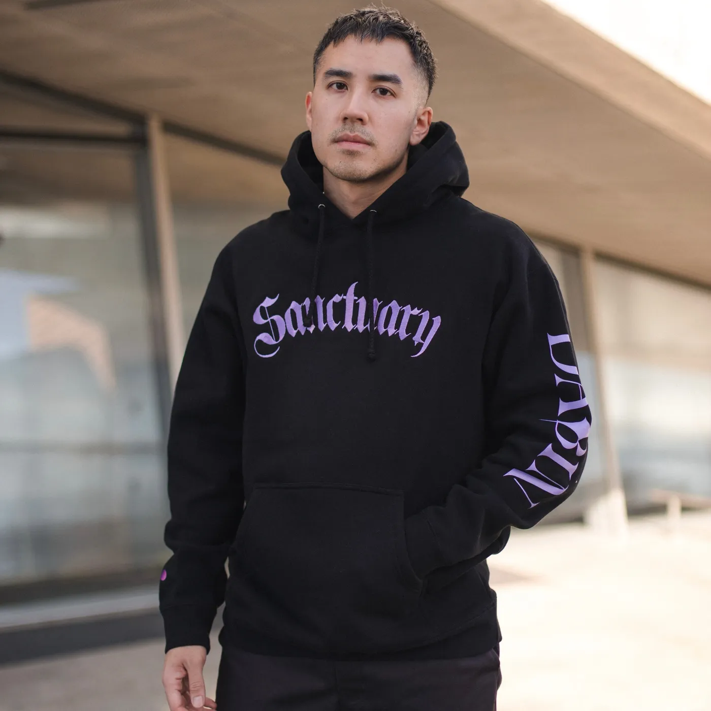 Porter Robinson velvet patch tree hoodie