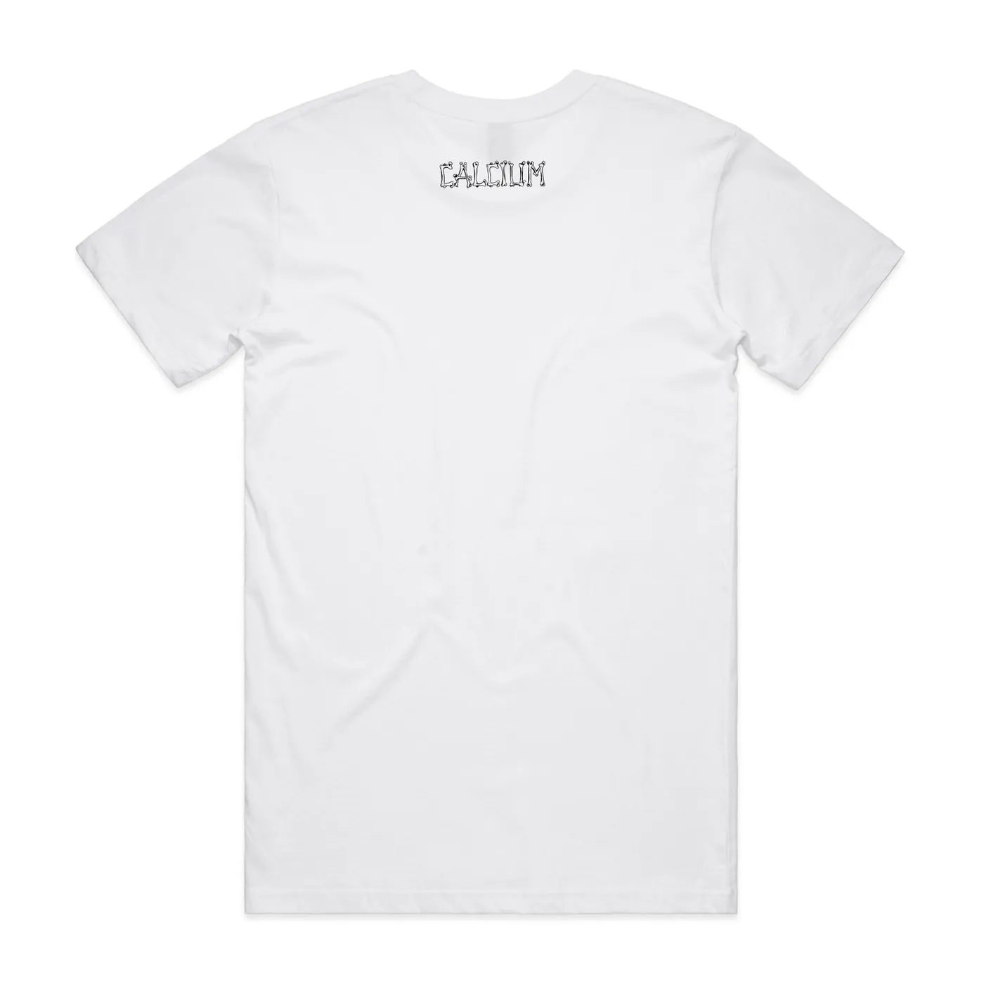 Calcium White Skull Tee