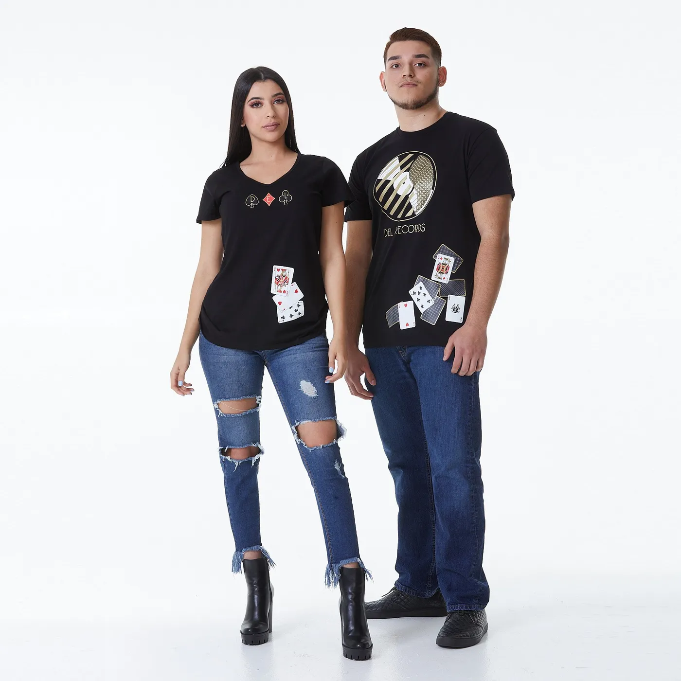 DEL Records Wo's Card Deck Tee