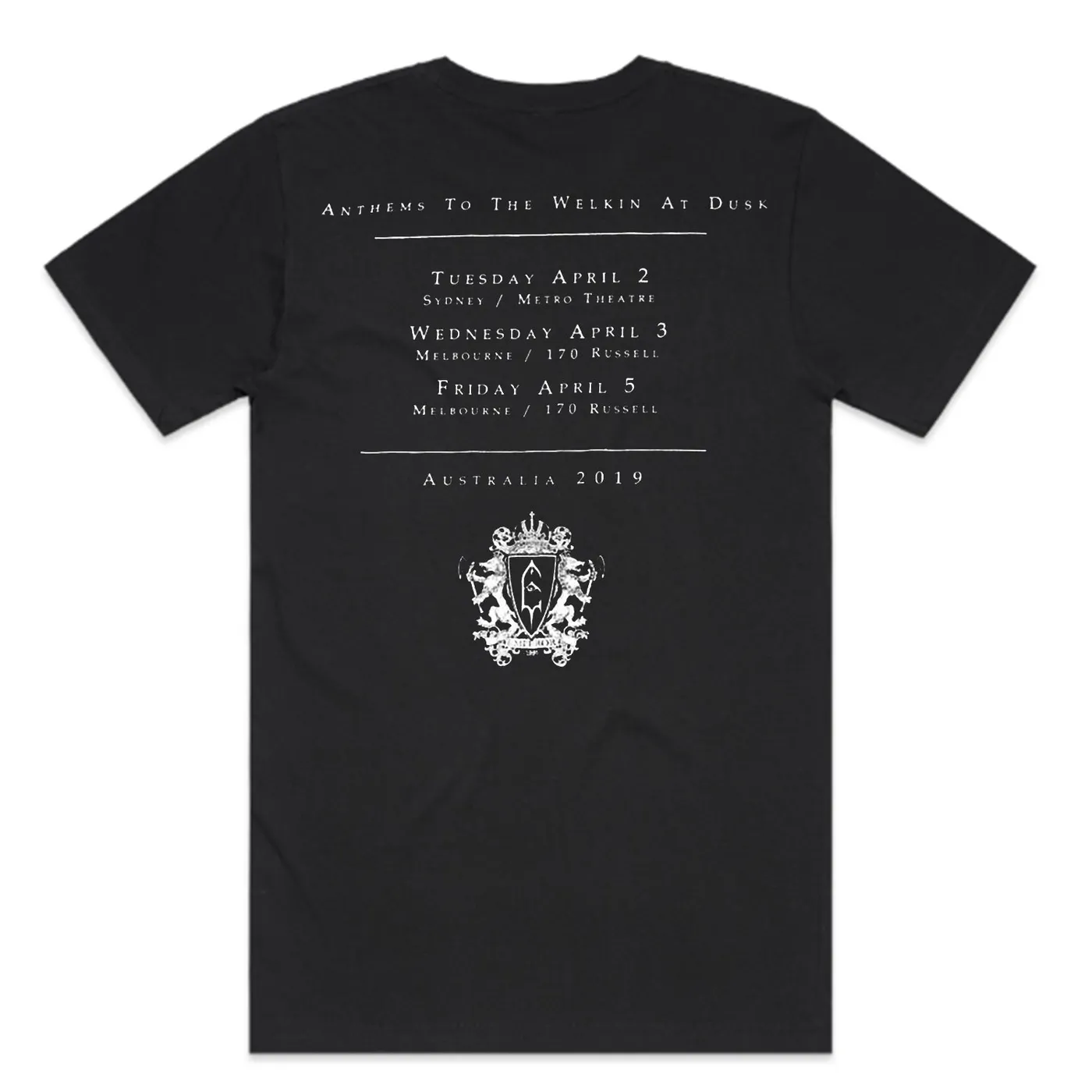 Emperor 2019 Aus Tour Logo T-shirt