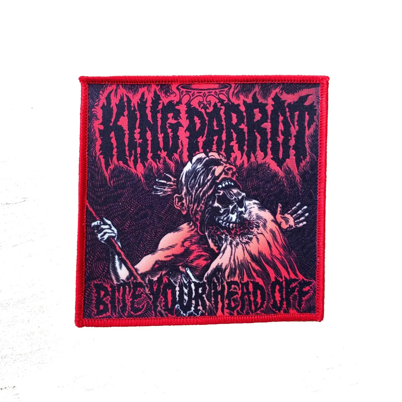 King Parrot Bite Your Head Off Patch