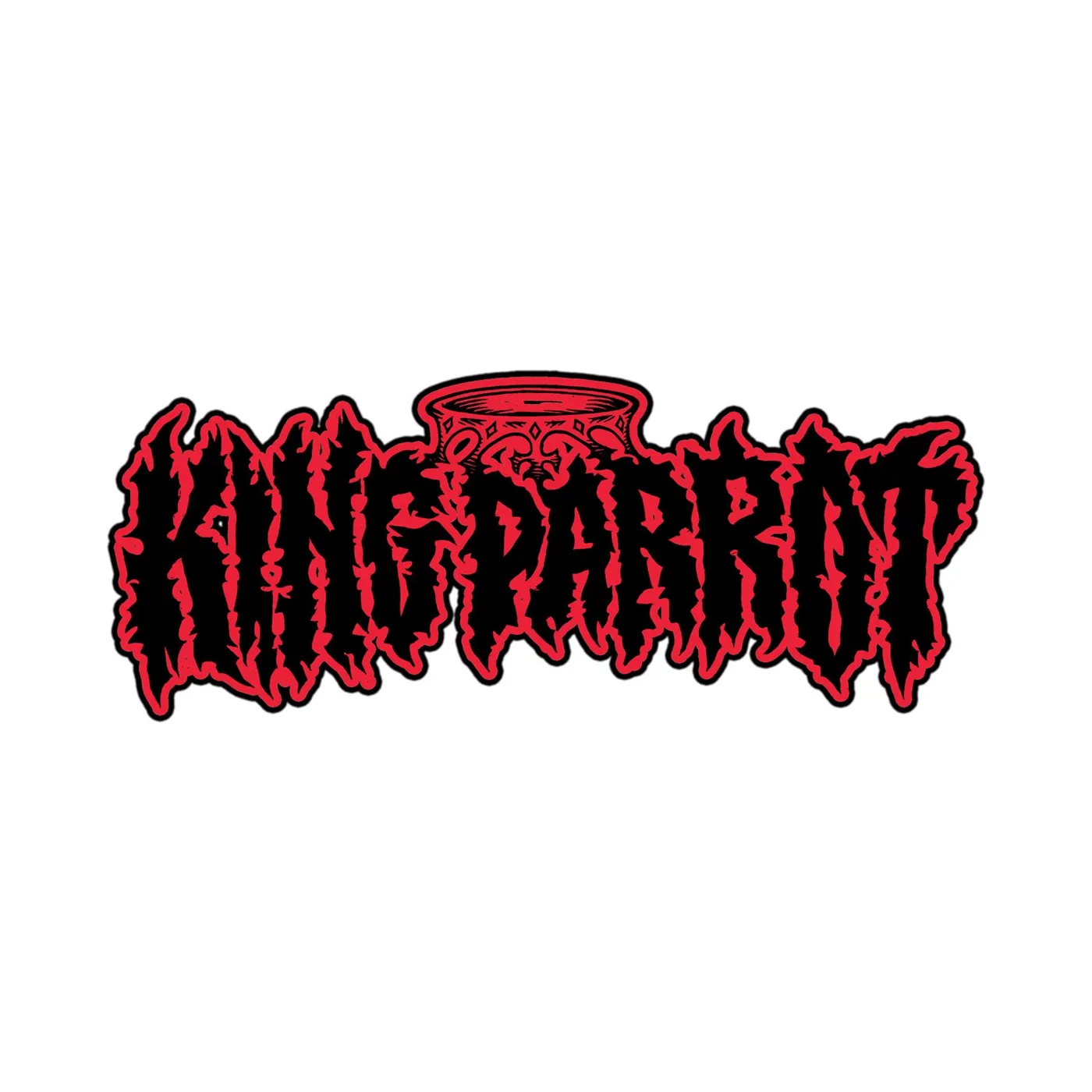 King Parrot KP Red Logo Sticker