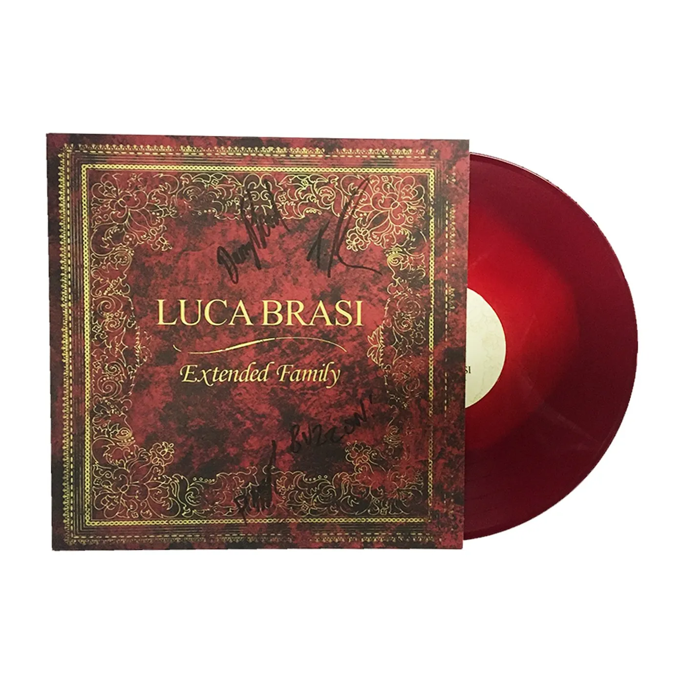 Luca Brasi Extended Family LP (Yellow in Red - Signed) (Vinyl)