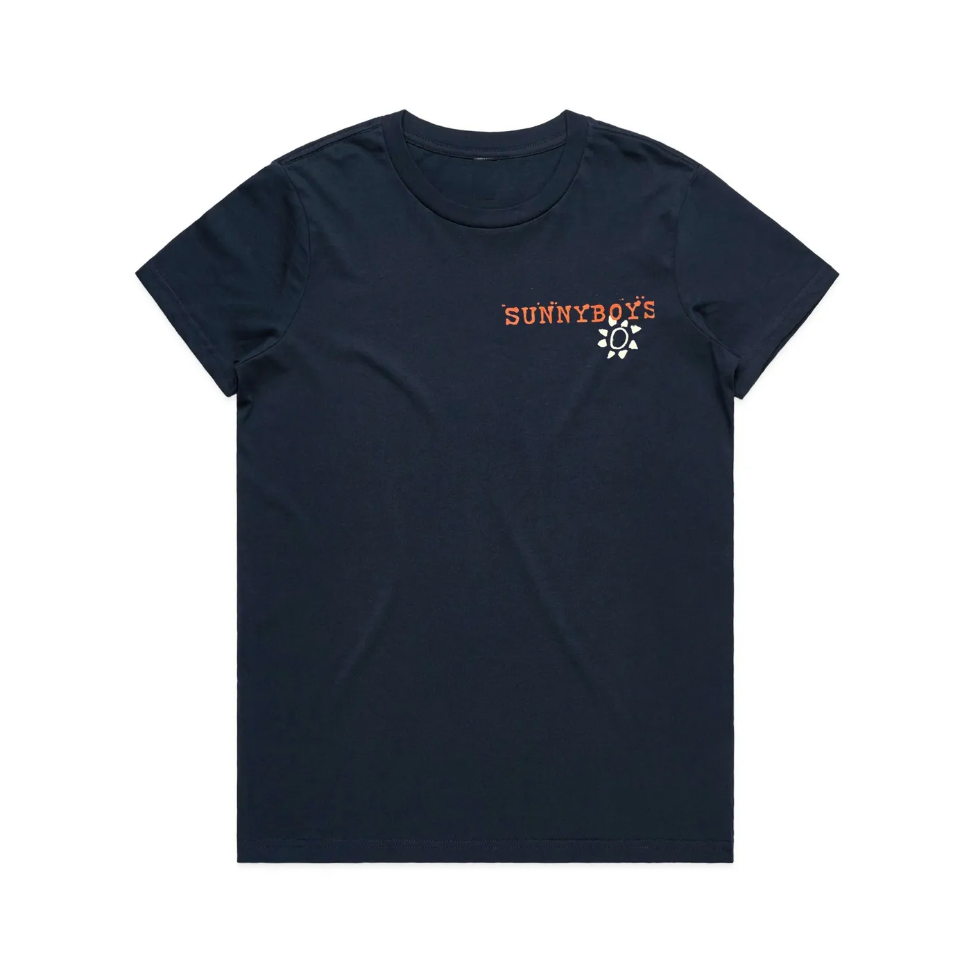 Sunnyboys Pocket Print Womens T-shirt (Navy)