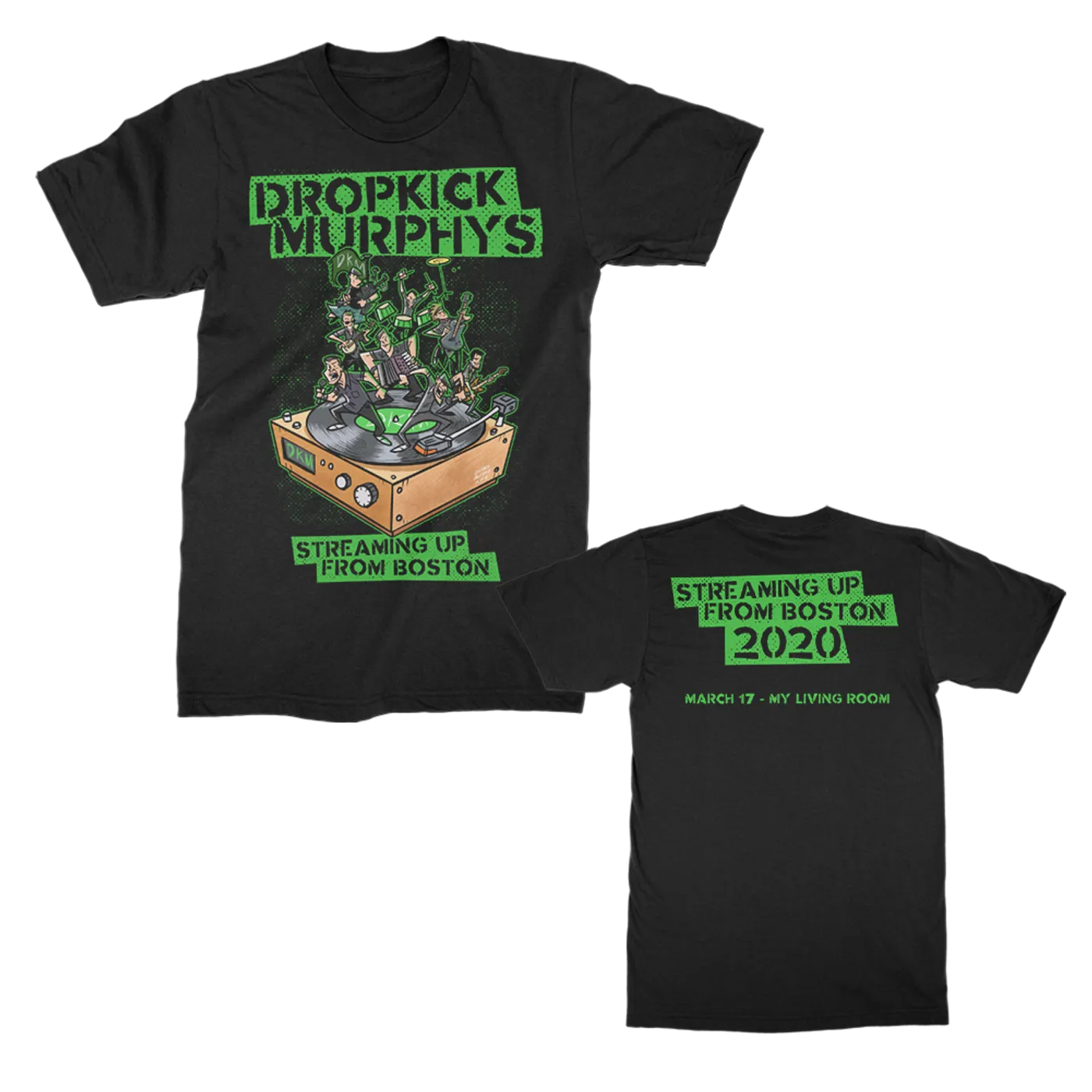 Dropkick Murphys Streaming Up T-shirt (Black)