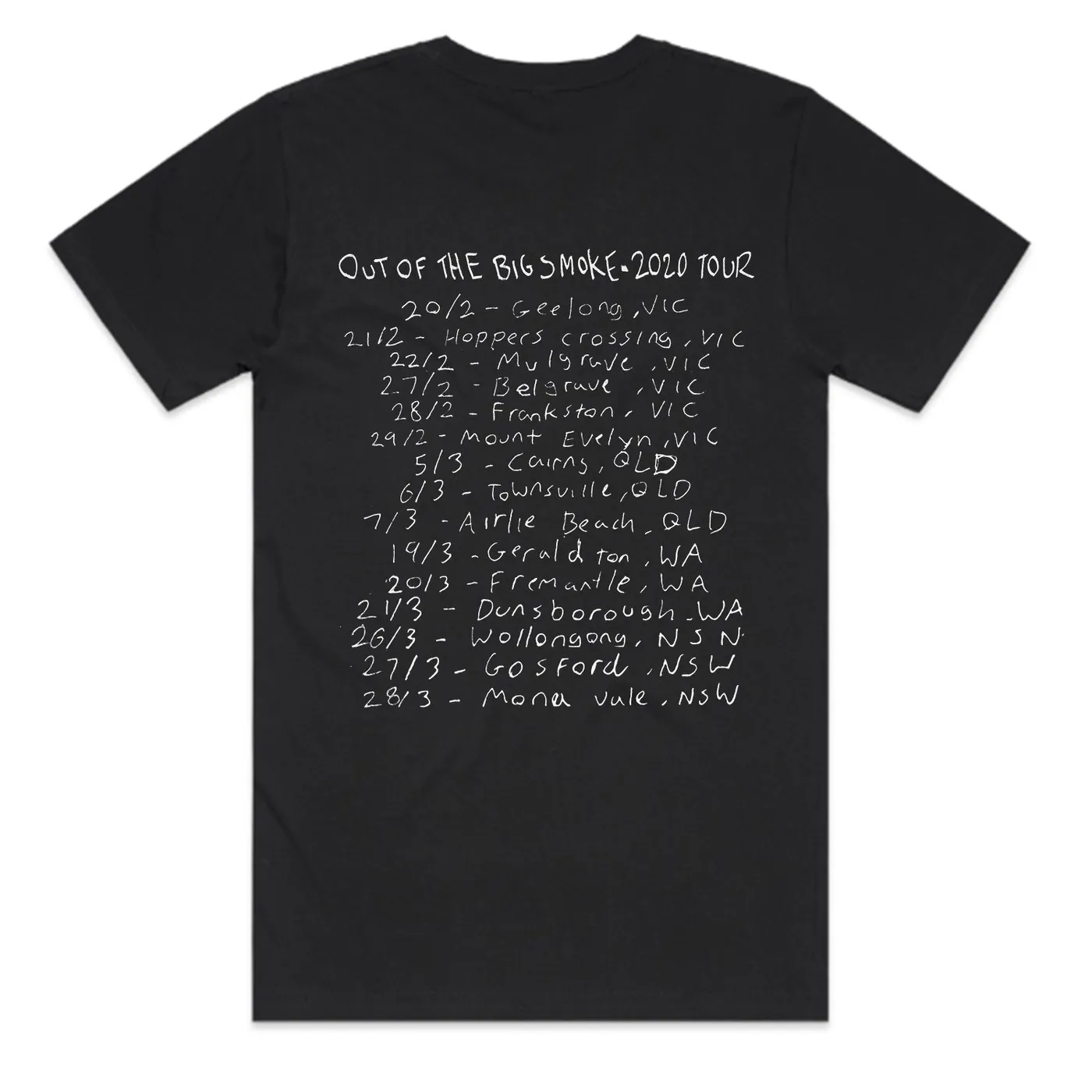The Smith Street Band The Big Smoke Tour Tee (Black)