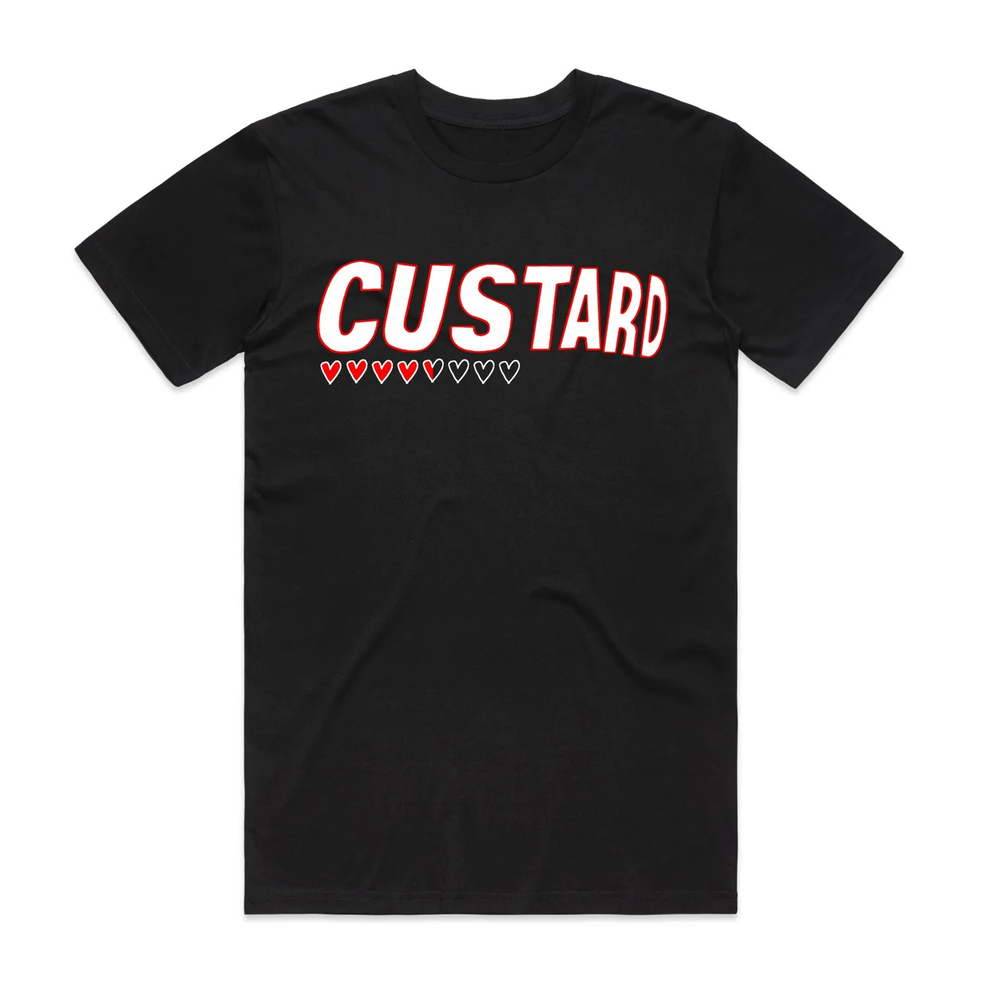Custard Hearts Tee (Black)