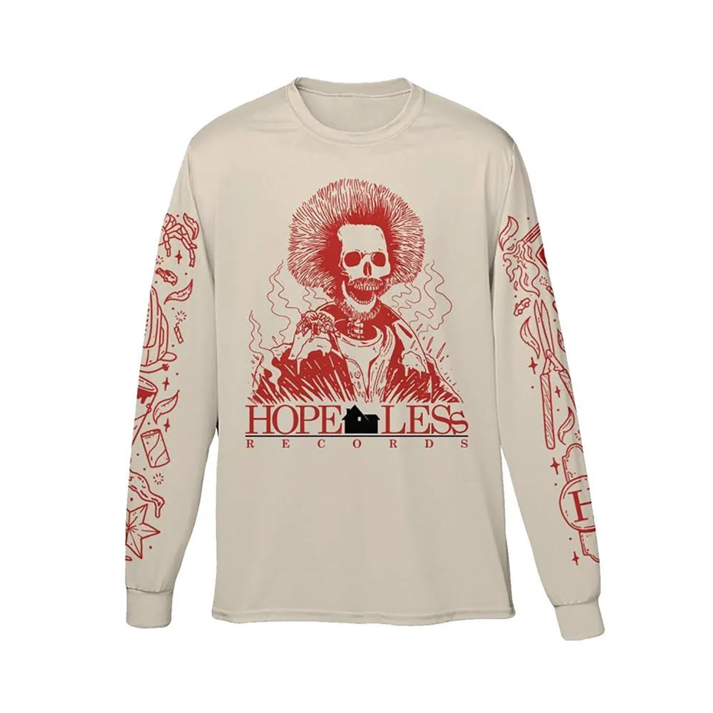 Hopeless Records Marv Home Alone Longsleeve (White)