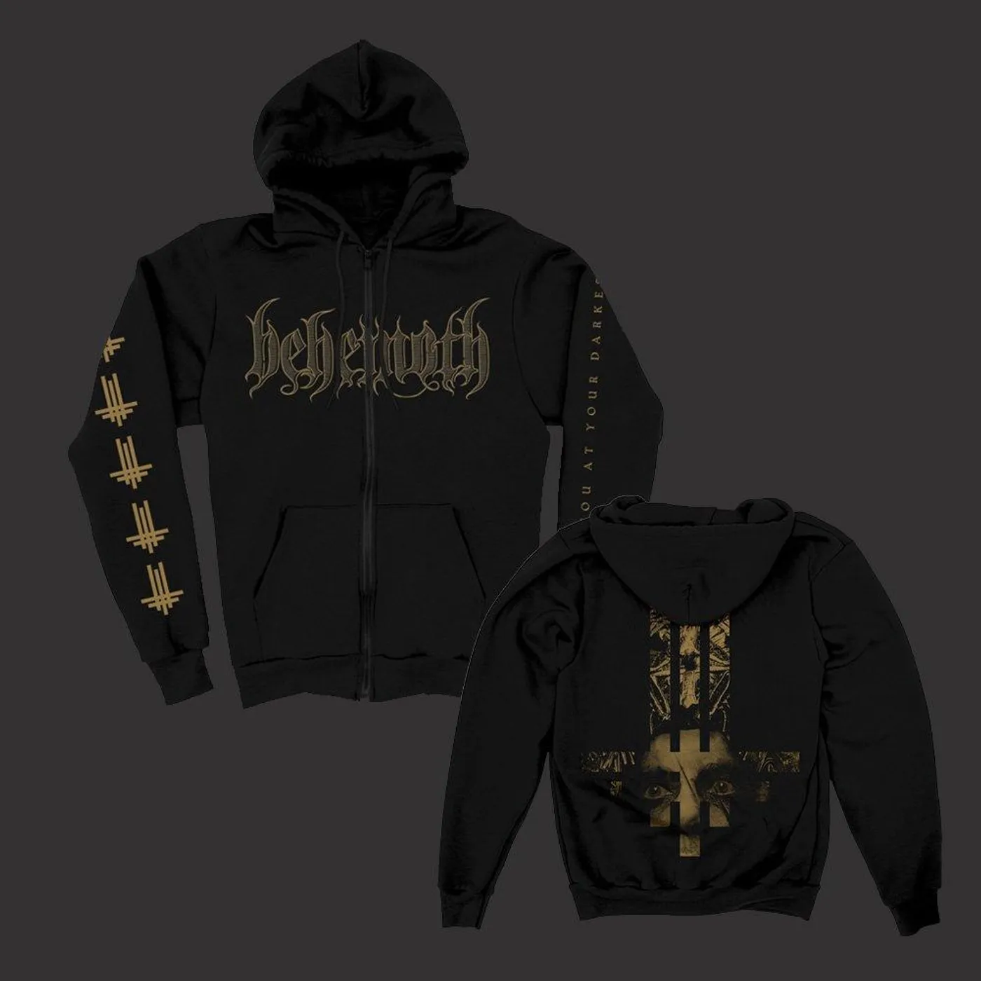 Behemoth Triumviratus Zip Up Hoodie (Black)