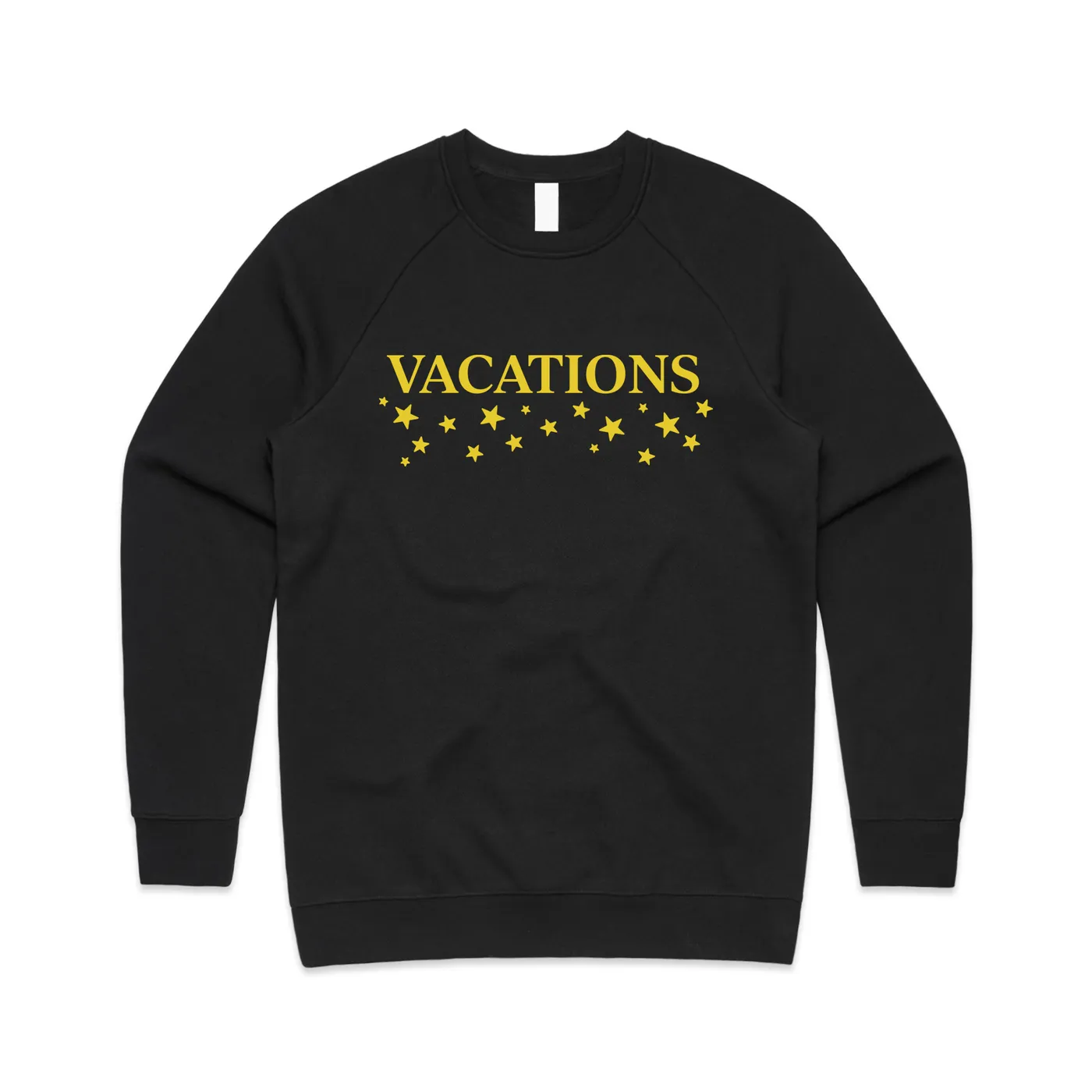 Vacations Star Logo Embroidered Crewneck (Black)