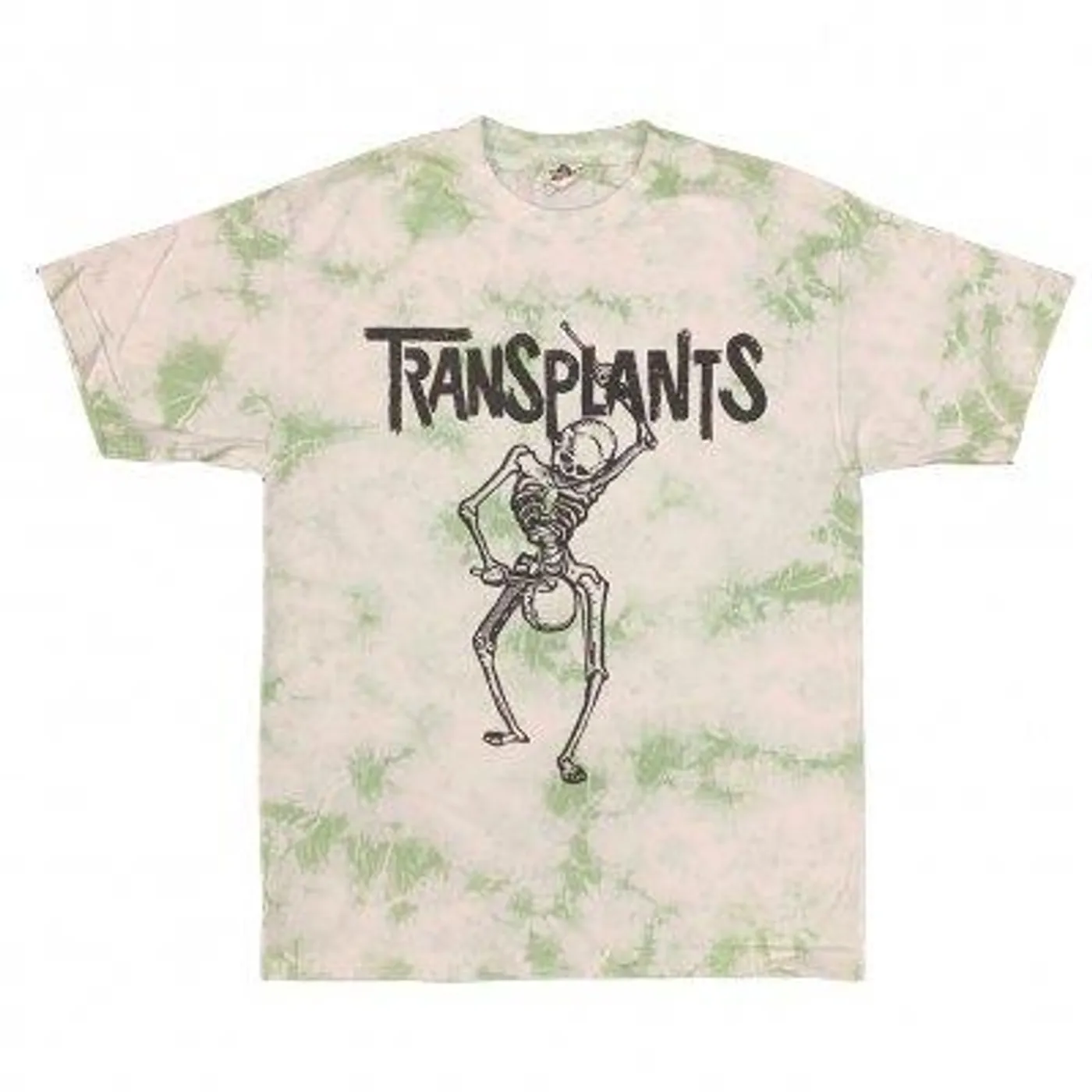 Transplants Skeleton T-Shirt (Green Dye)