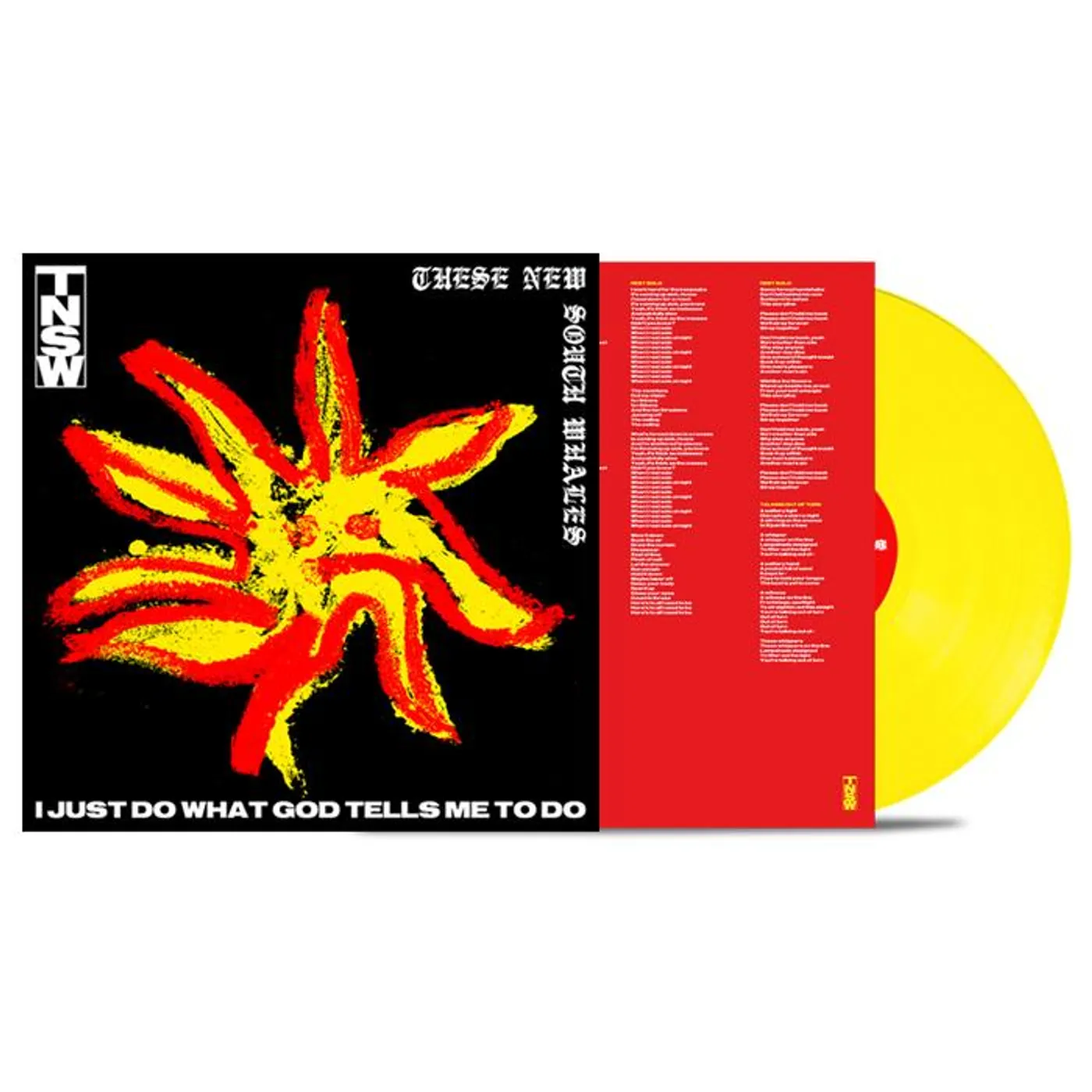 These New South Whales I Just Do What God Tells Me To Do LP (Yellow) (Vinyl)