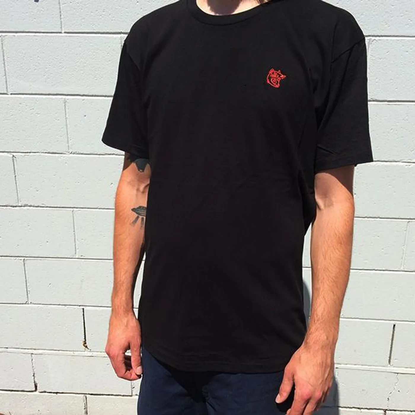 Luca Brasi Tassie Devil Embroidered Tee (Black)