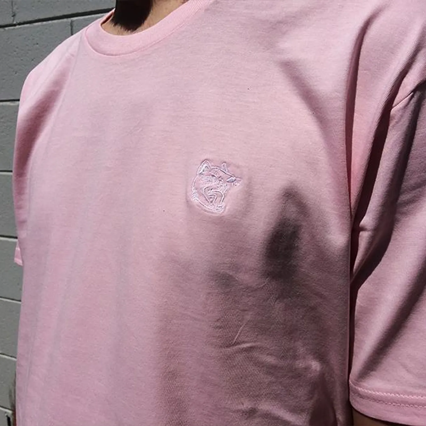 Luca Brasi Tassie Devil Embroidered Tee (Pink)