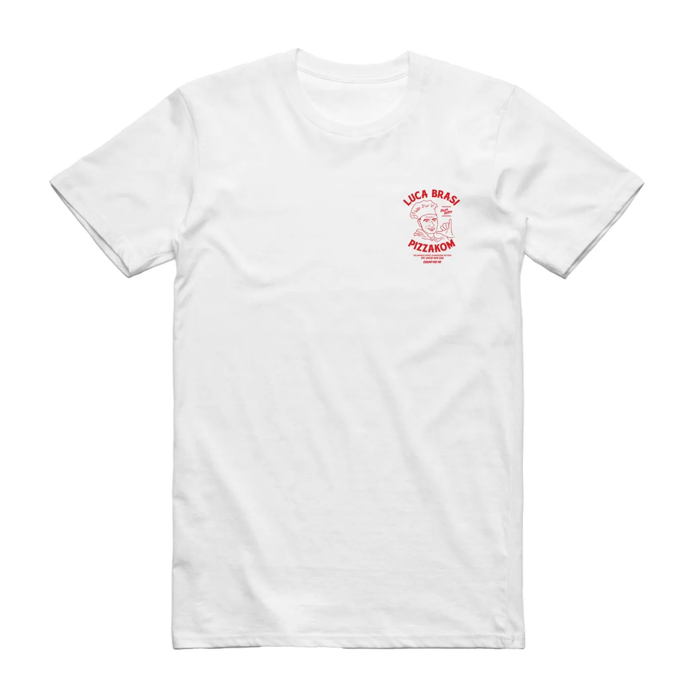 Luca Brasi x Pizzakom Tee (White)