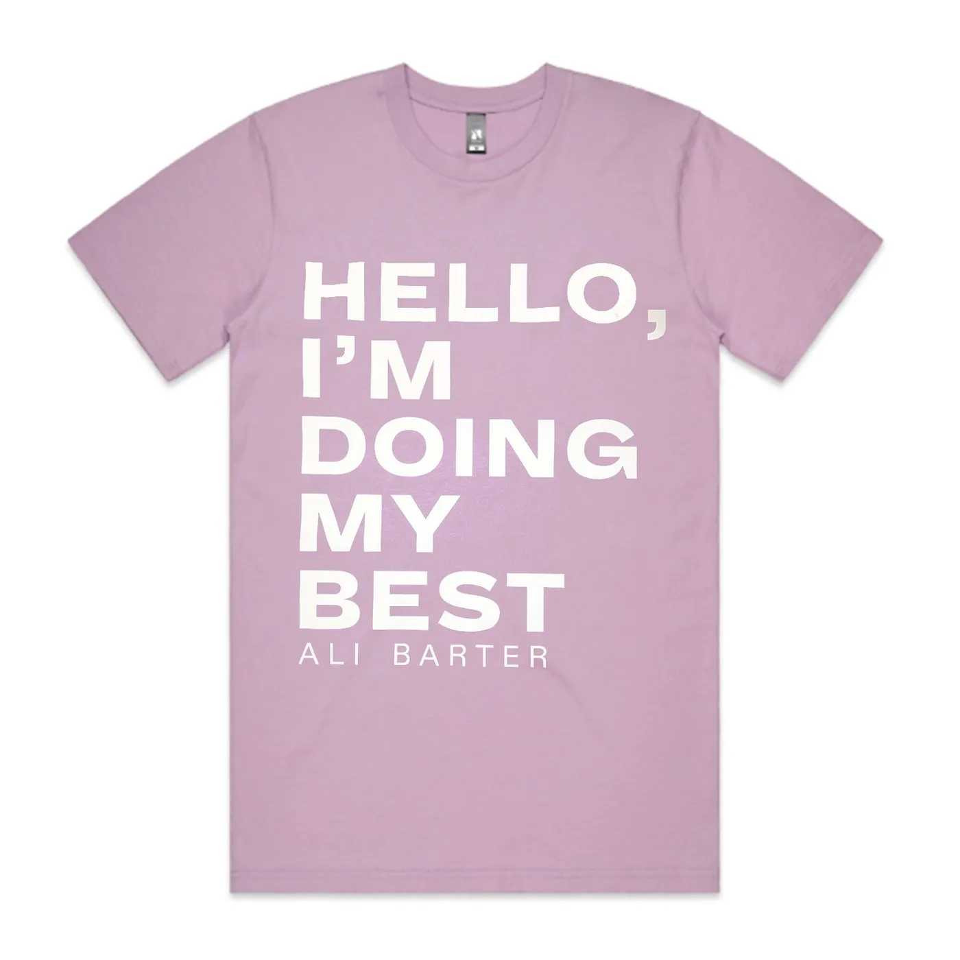 Ali Barter Hello, I'm Doing My Best Tee (Lavender)