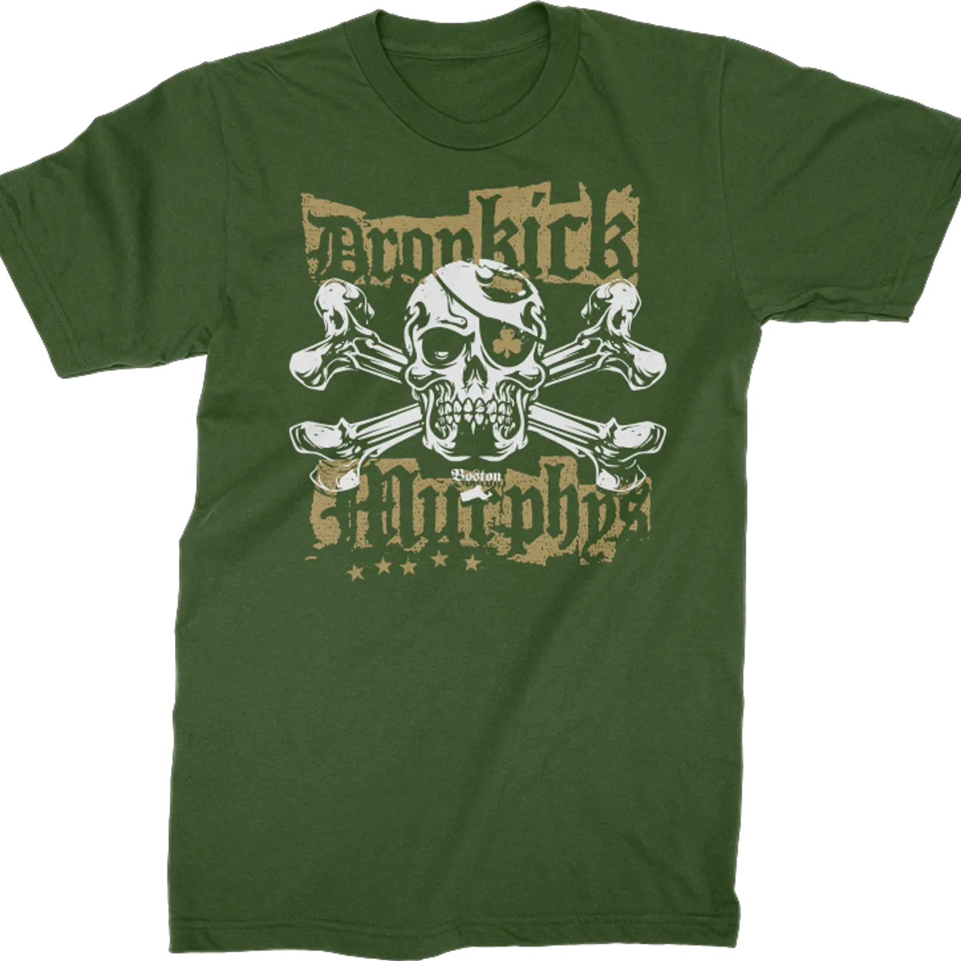 Dropkick Murphys Punk Jolly Roger Tee (Green)
