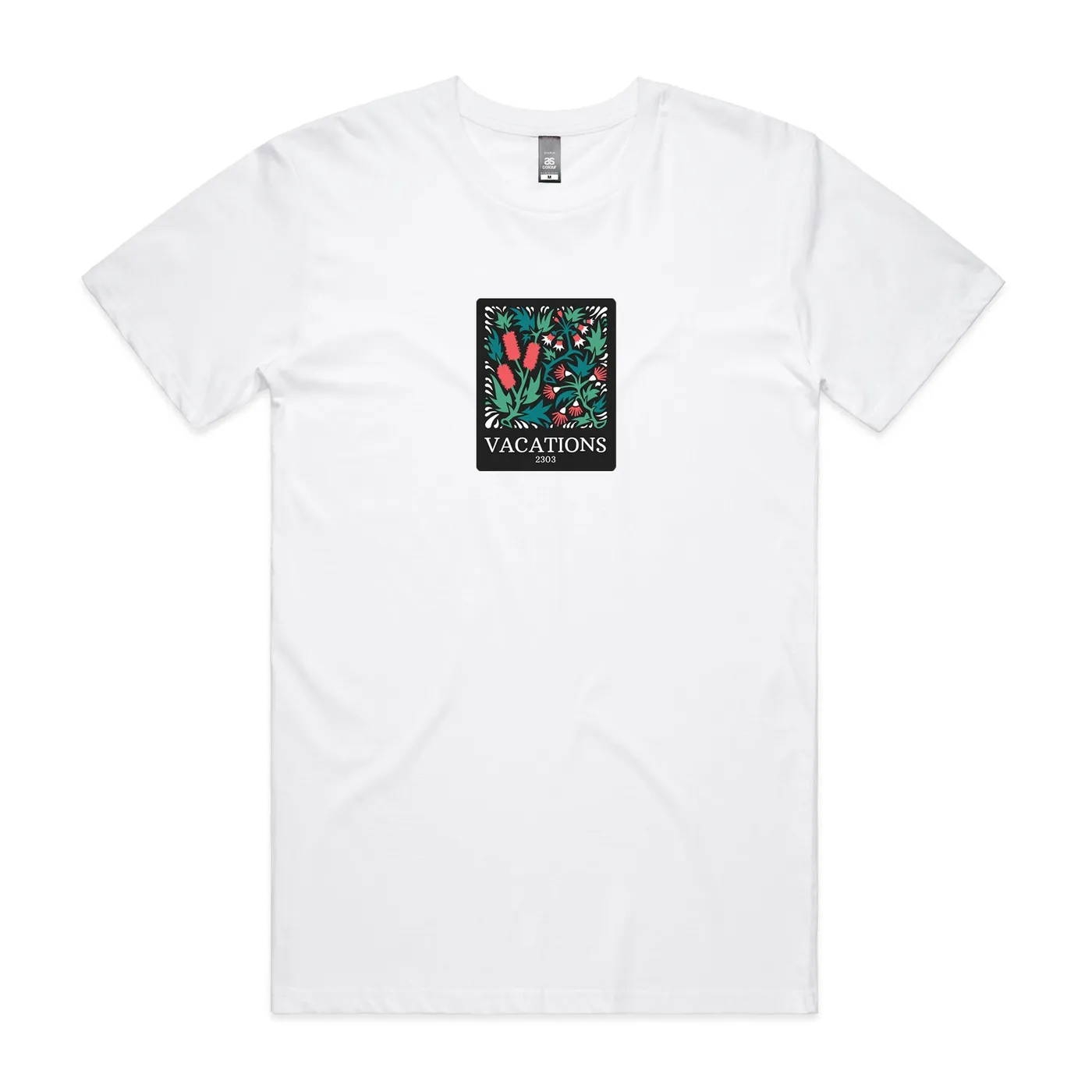 Vacations Floral Tee (White)