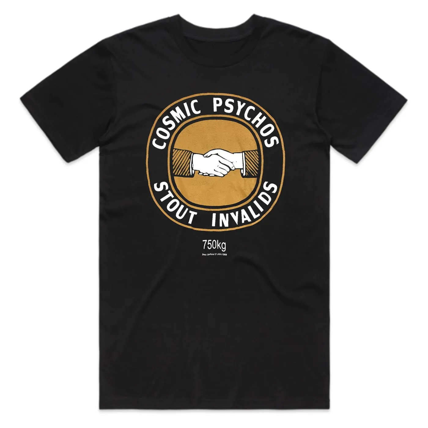 Cosmic Psychos Stout Invalids T-Shirt (Black)