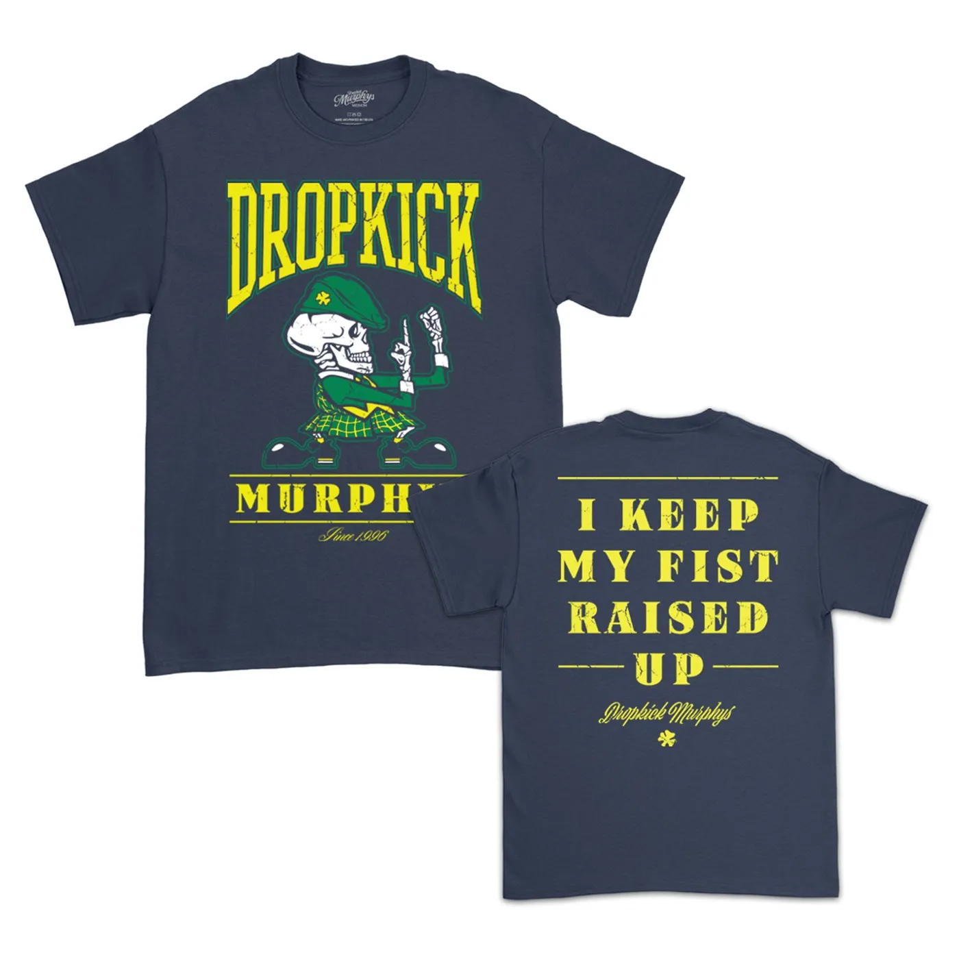 Dropkick Murphys Fist Up T-Shirt (Navy)