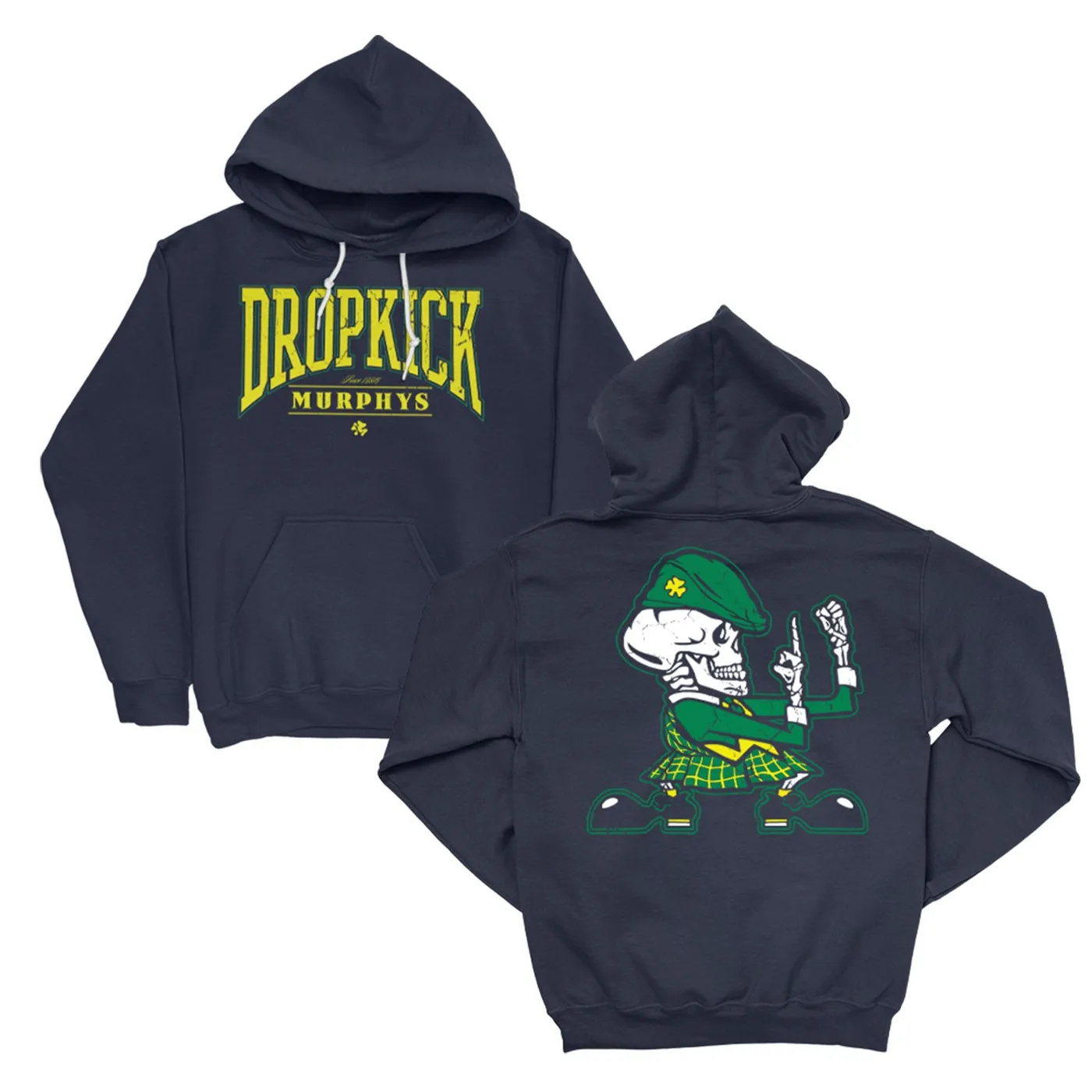 Dropkick Murphys Fist Up Pullover Hoodie (Navy)