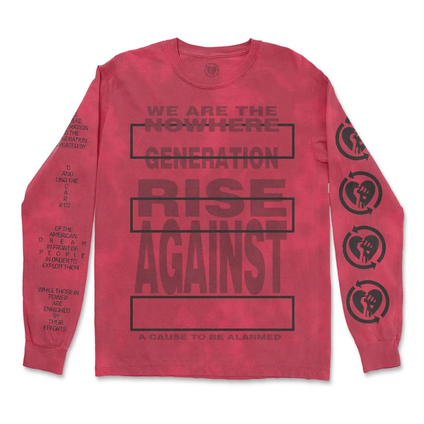 Rise Against Nowhere Generation Longsleeve (Blood Dye)
