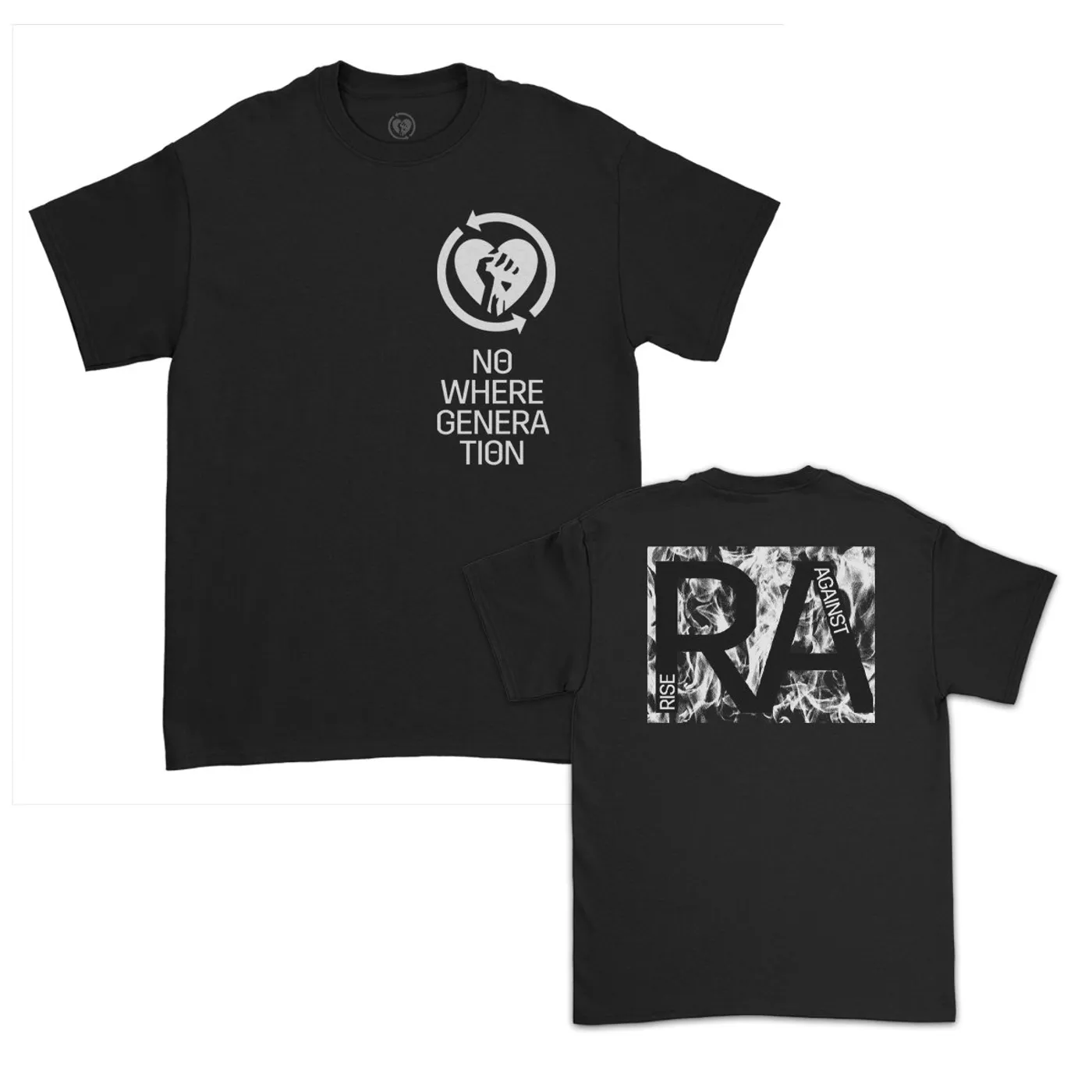 Rise Against Nowhere Generation Flame Tshirt (Black)