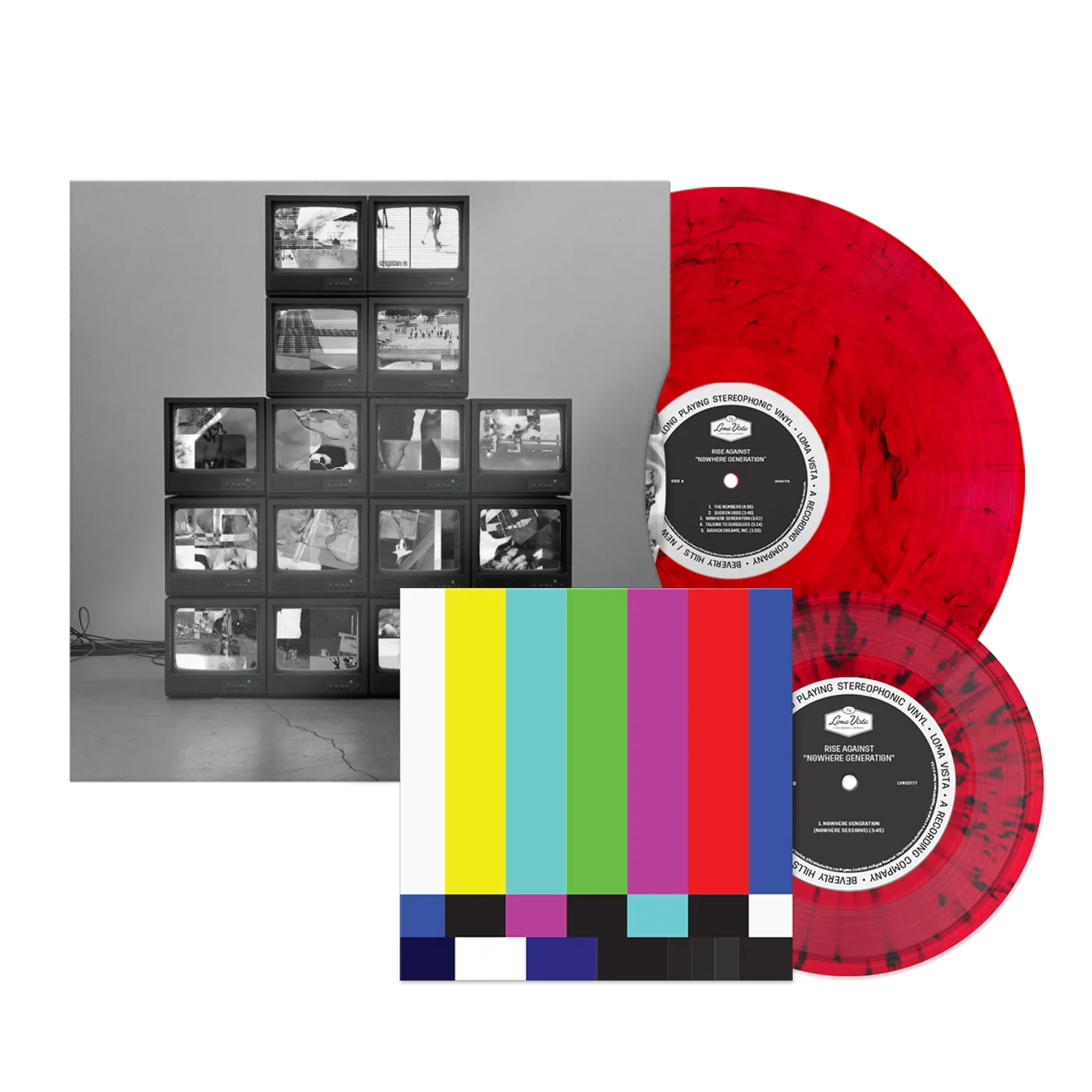 Rise Against Nowhere Generation Deluxe LP (Red with Black Smoke) (Vinyl)